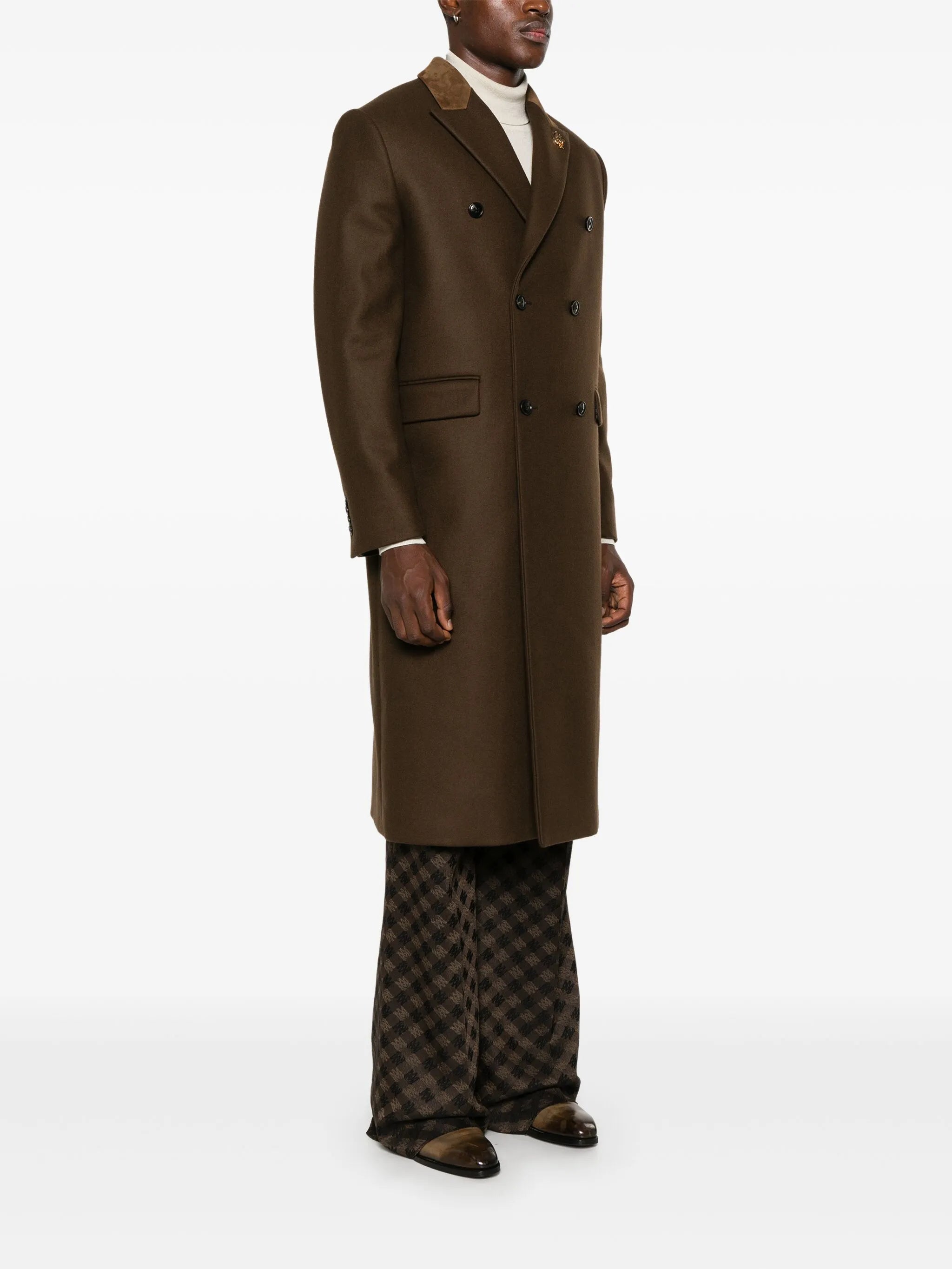 double-breasted coat