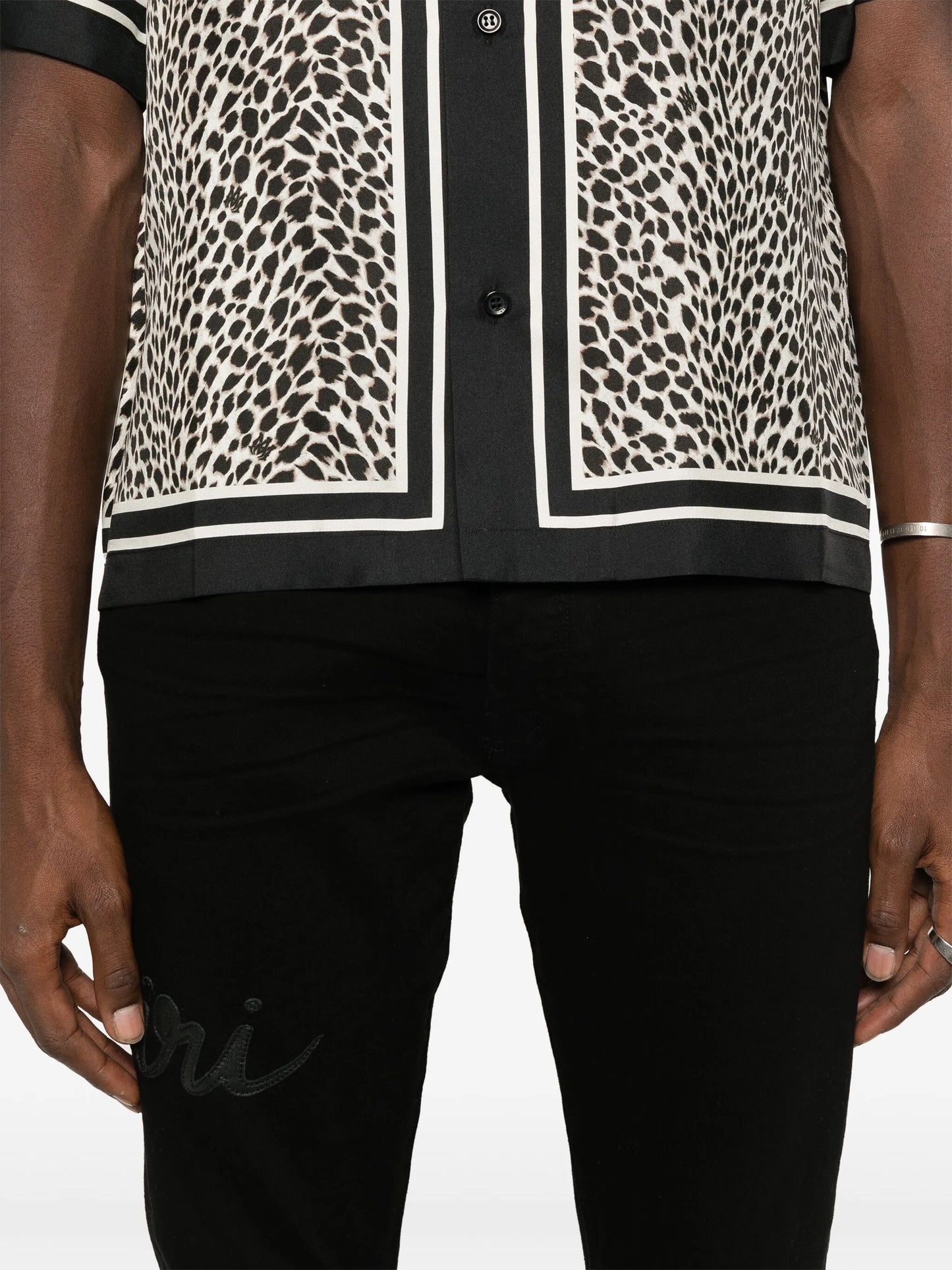Script-logo skinny jeans