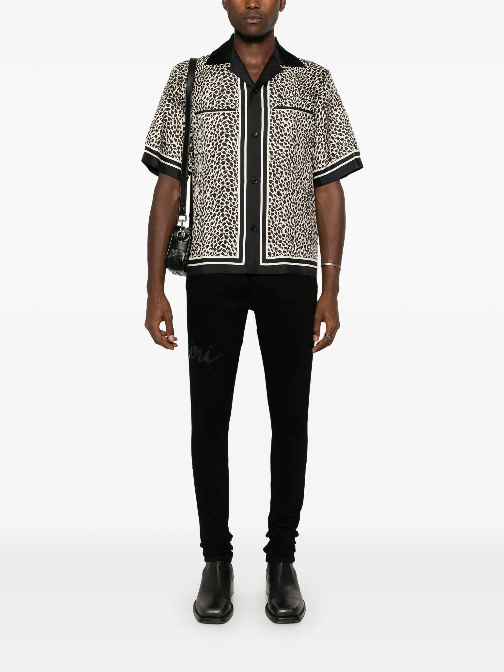Script-logo skinny jeans