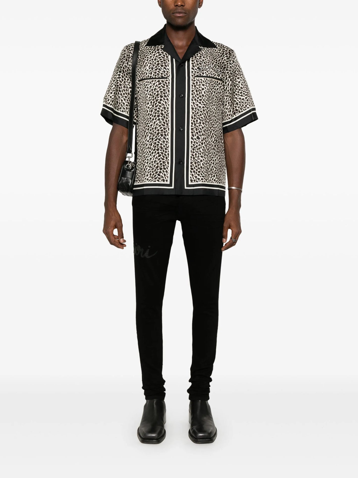 Script-logo skinny jeans