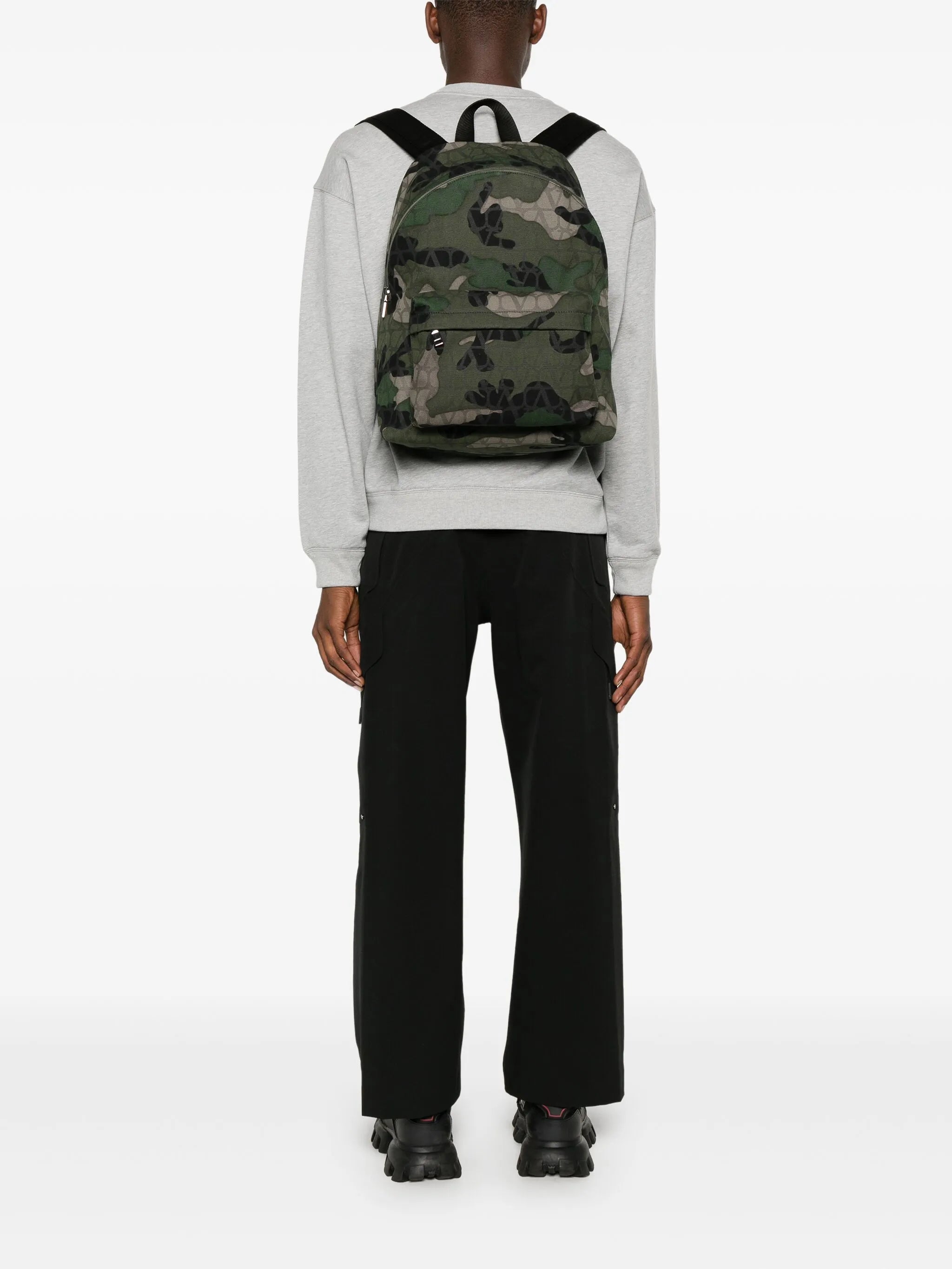 camouflage canvas backpack