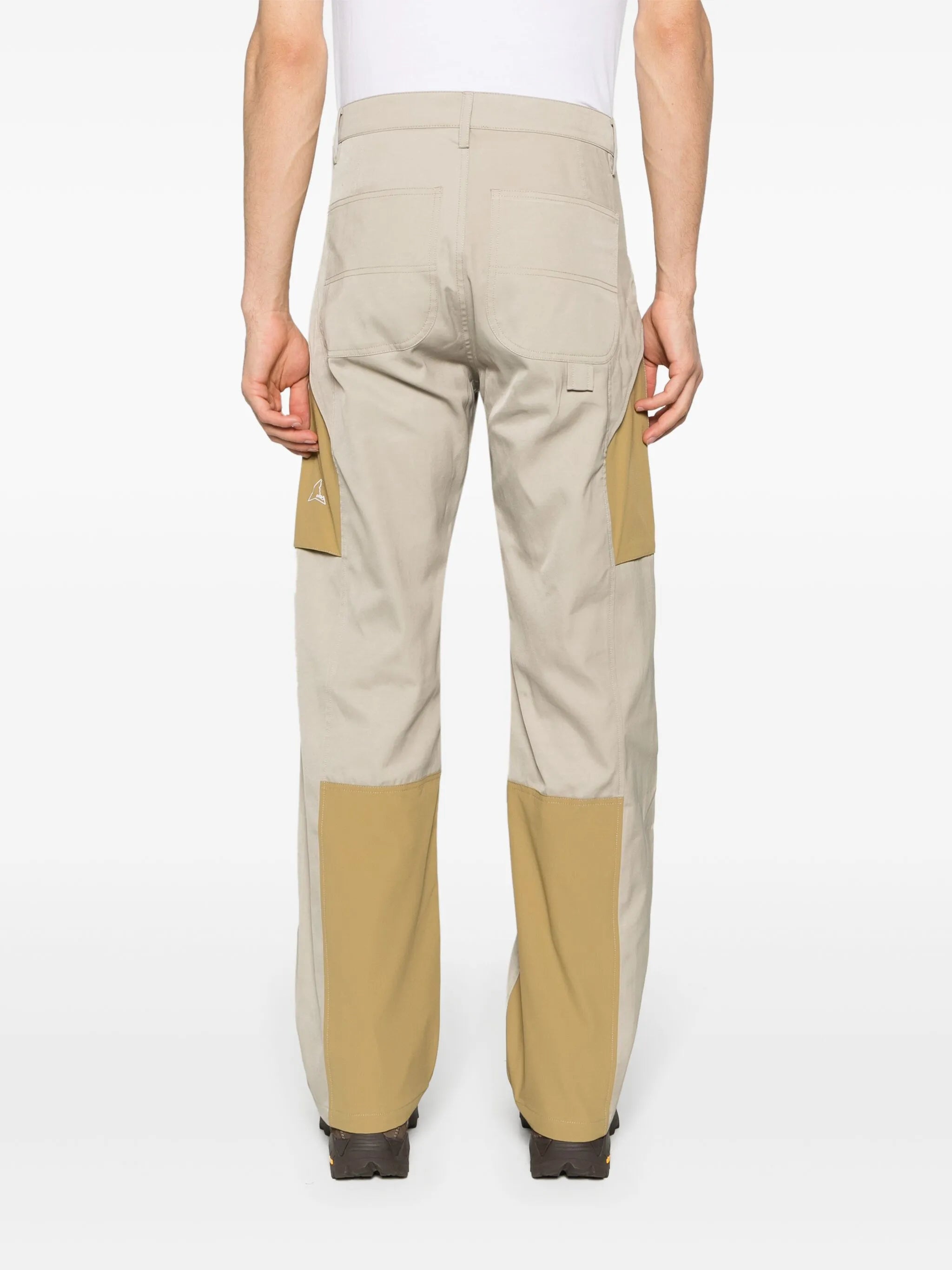 panelled cargo trousers