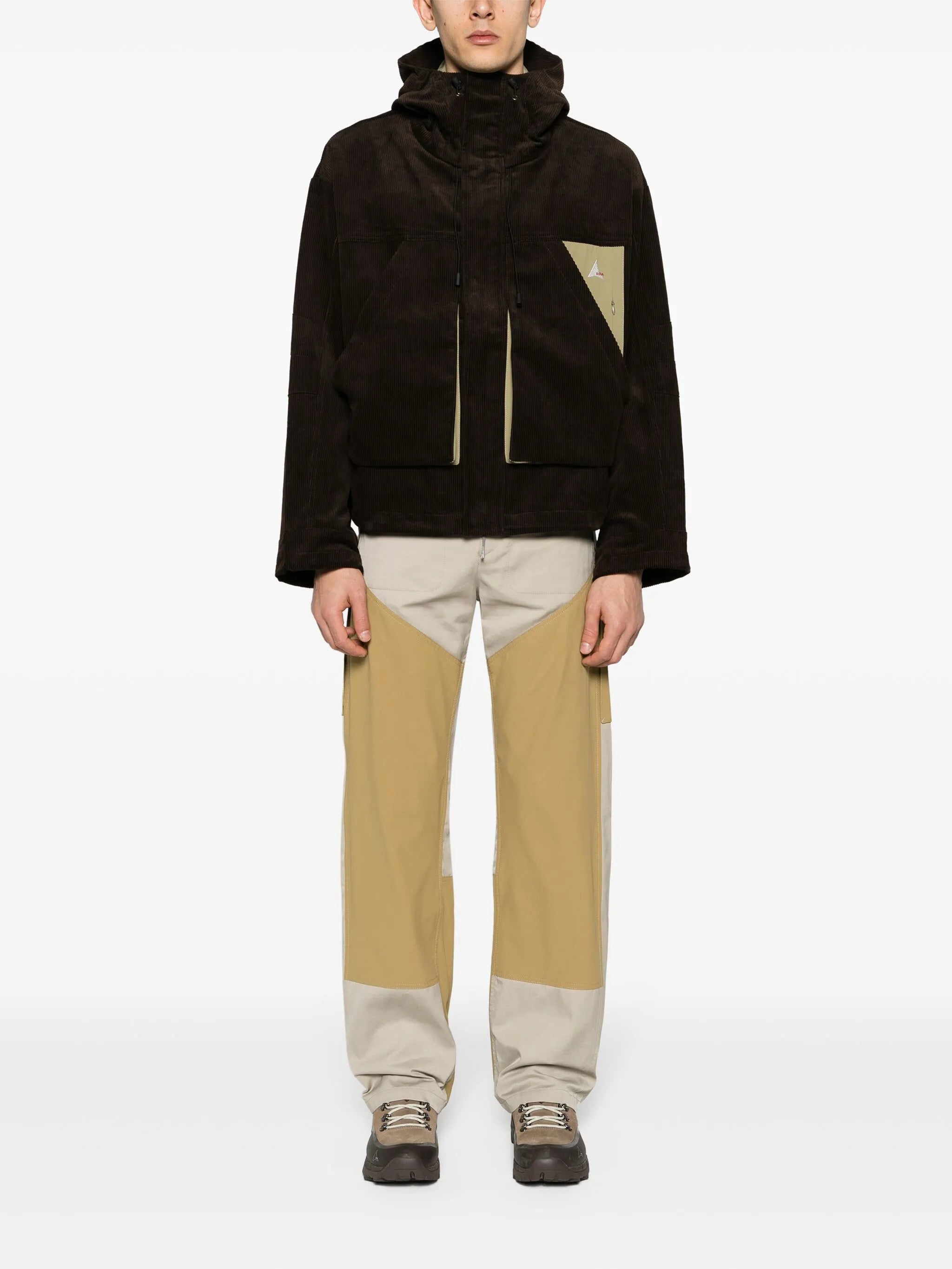 panelled cargo trousers