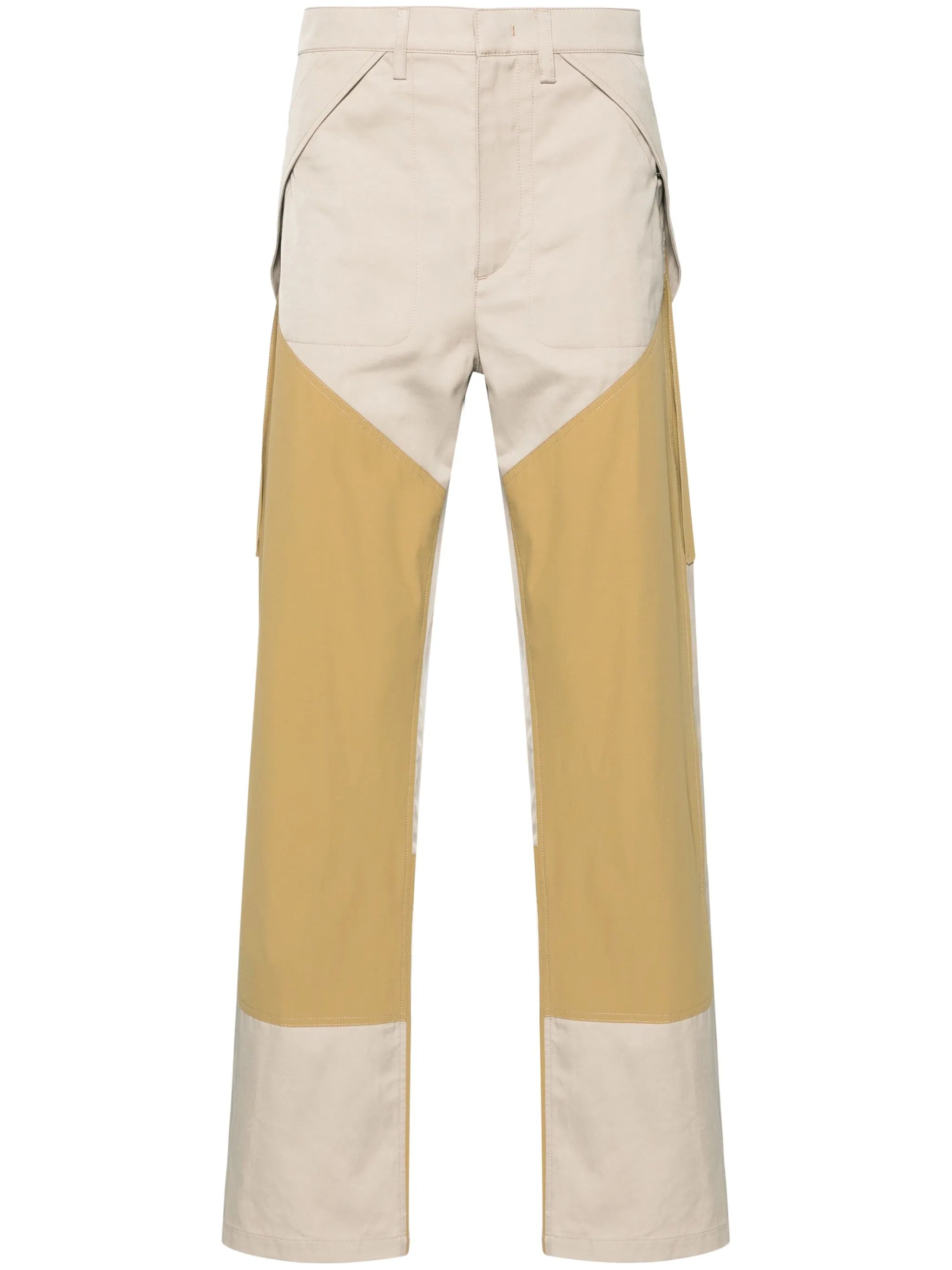 panelled cargo trousers
