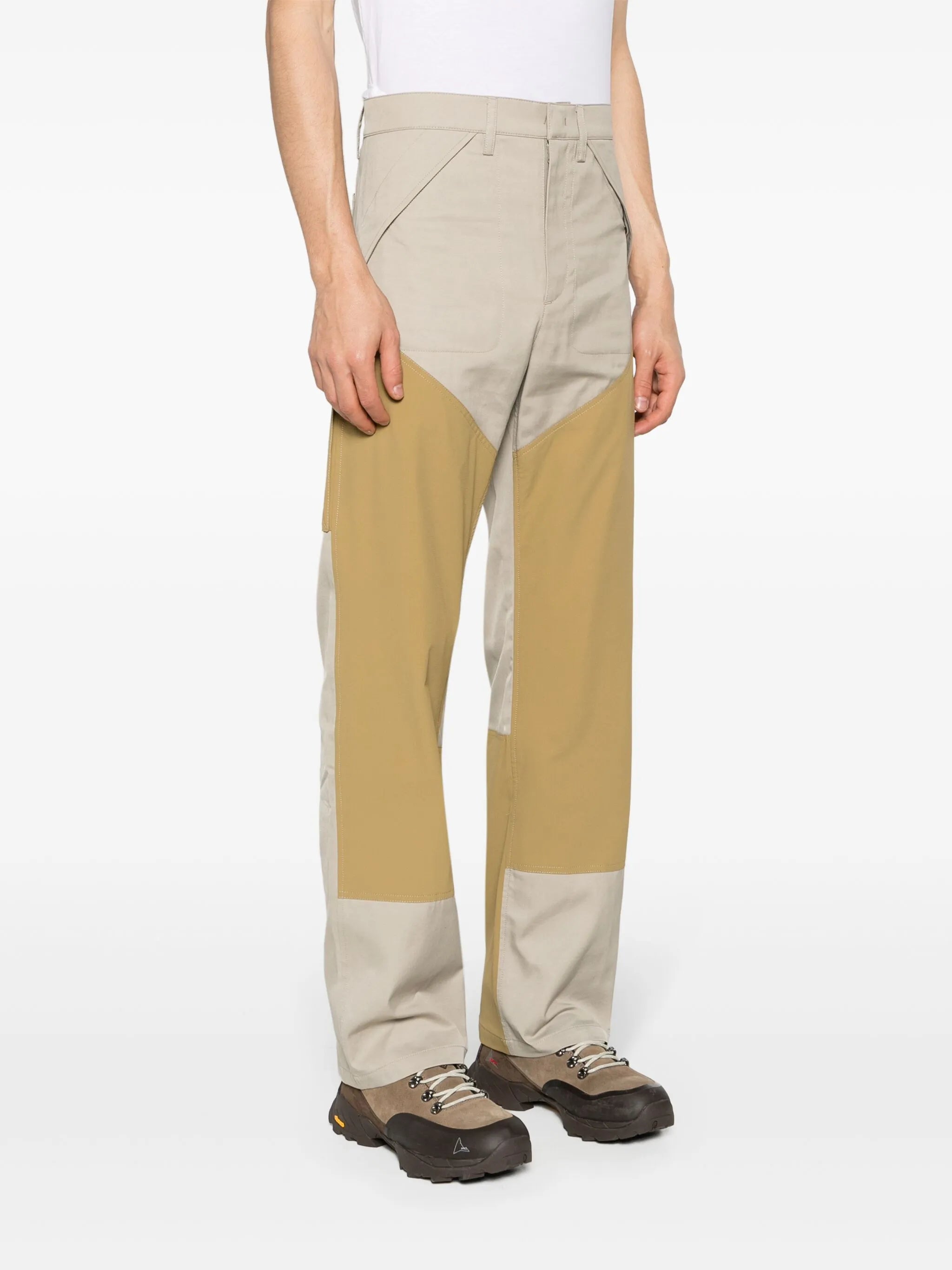 panelled cargo trousers