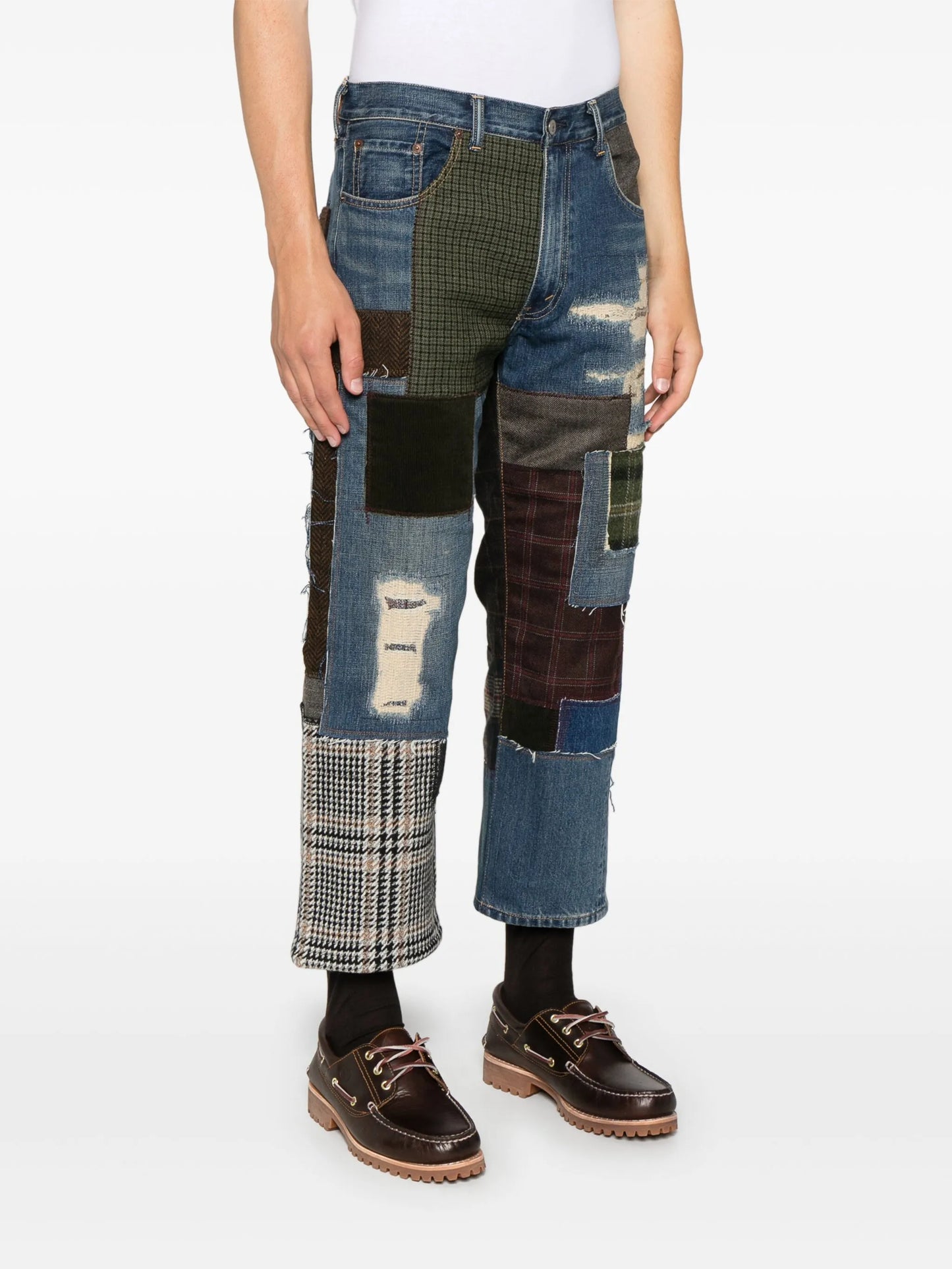 x Levi's® patchwork-design jeans