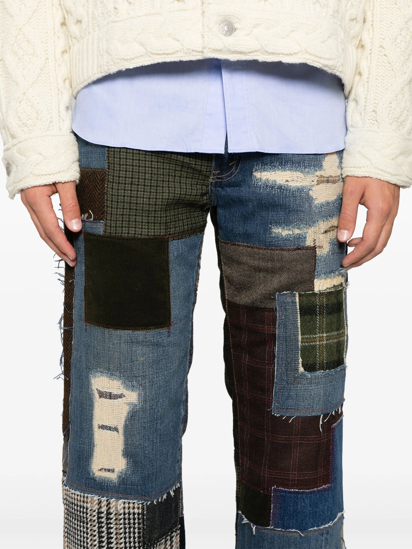 x Levi's® patchwork-design jeans