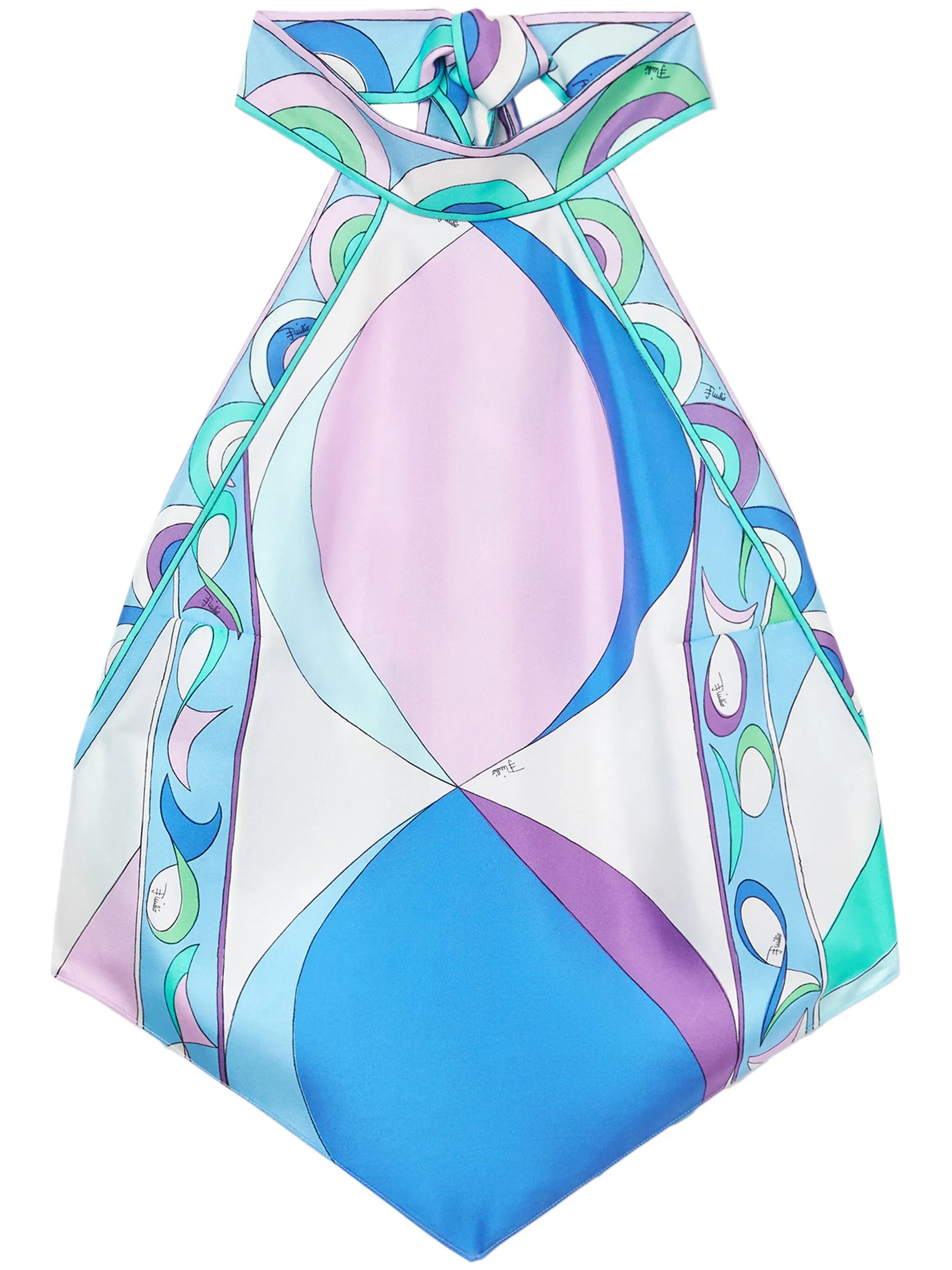 Pesci-print silk top