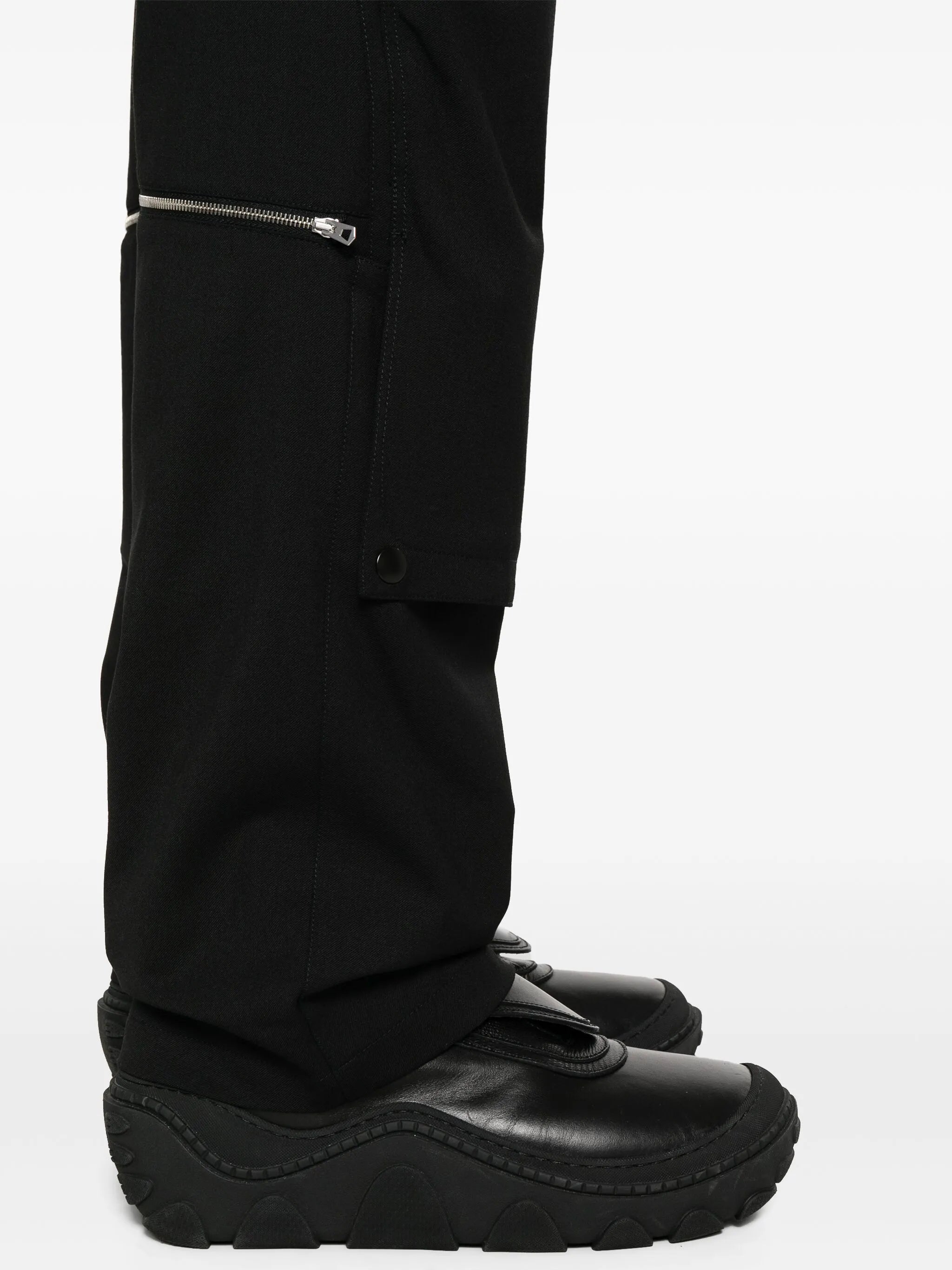 Utility straight-leg trousers