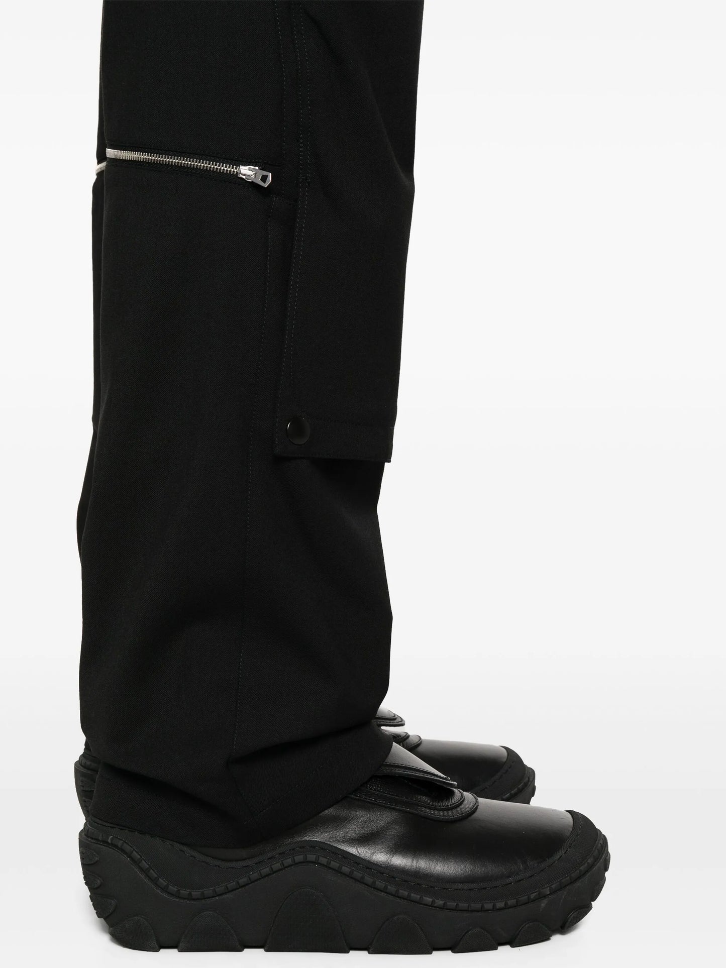 Utility straight-leg trousers