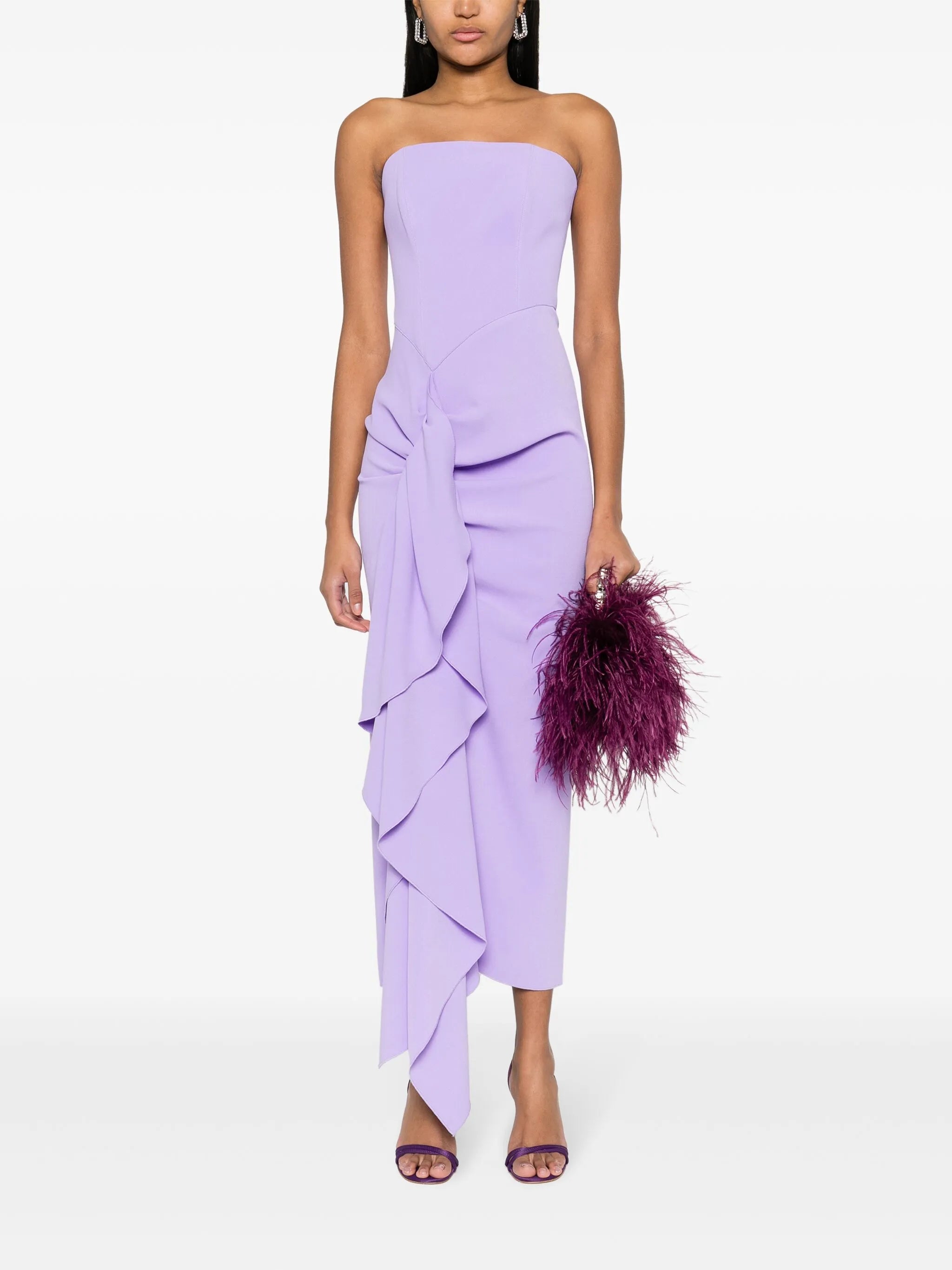 Thalia crepe maxi dress