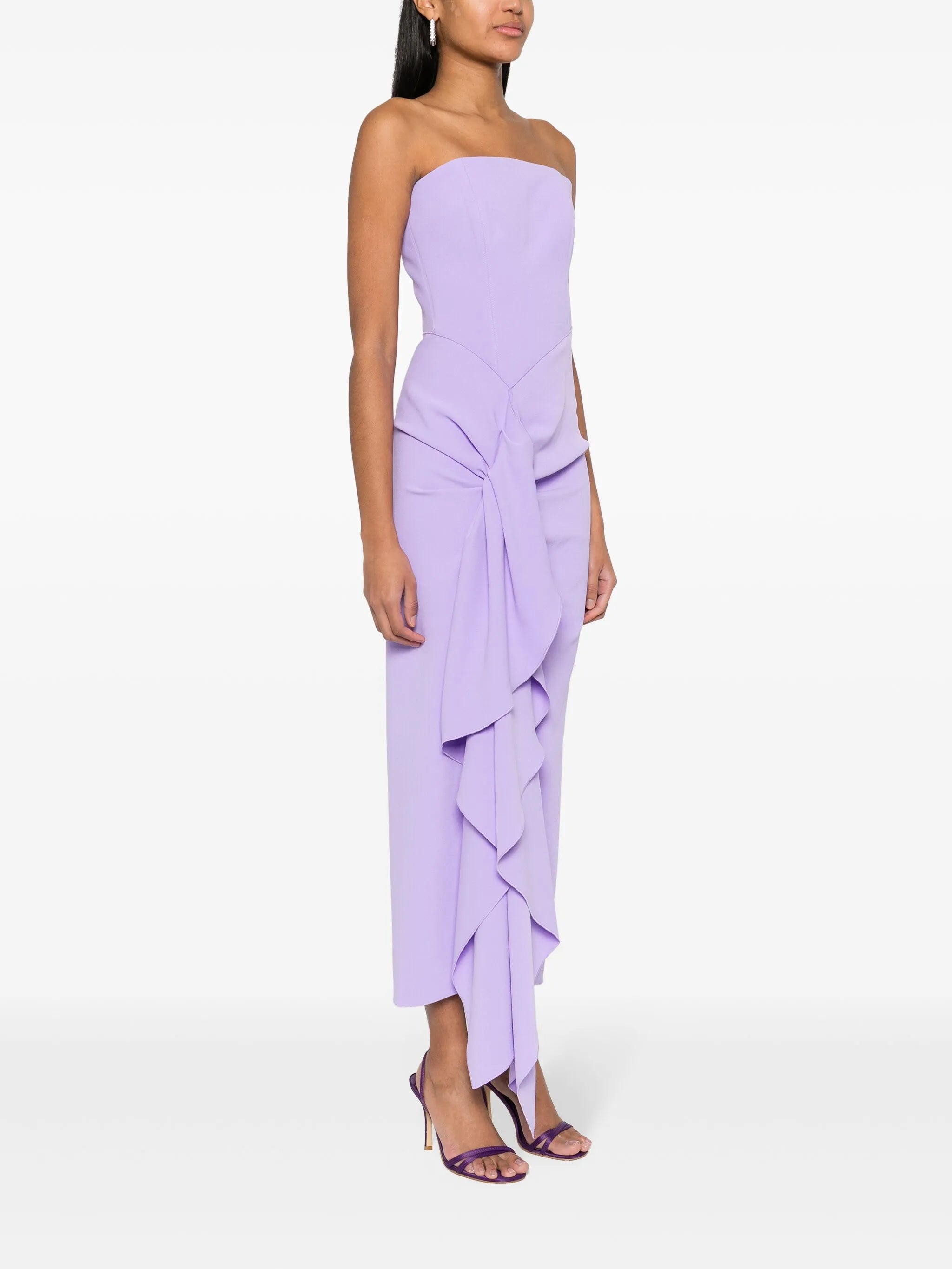 Thalia crepe maxi dress