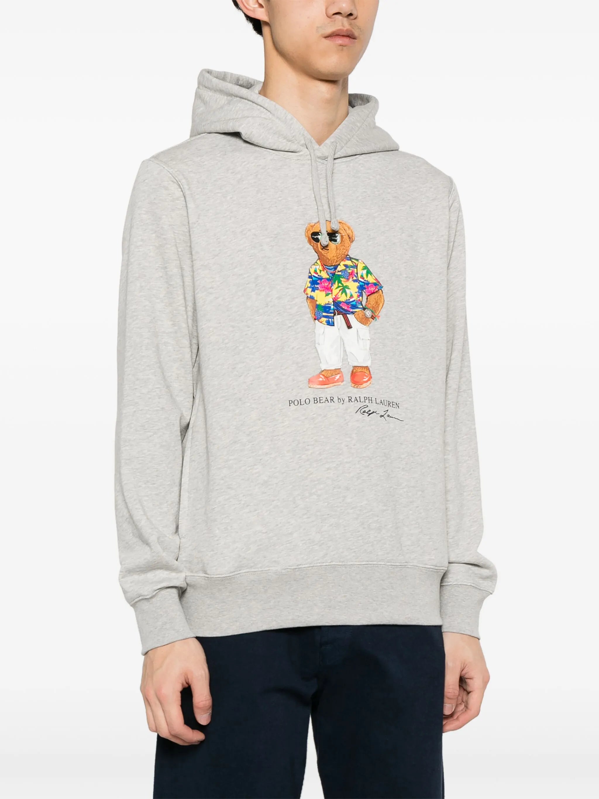 Polo Bear-print hoodie