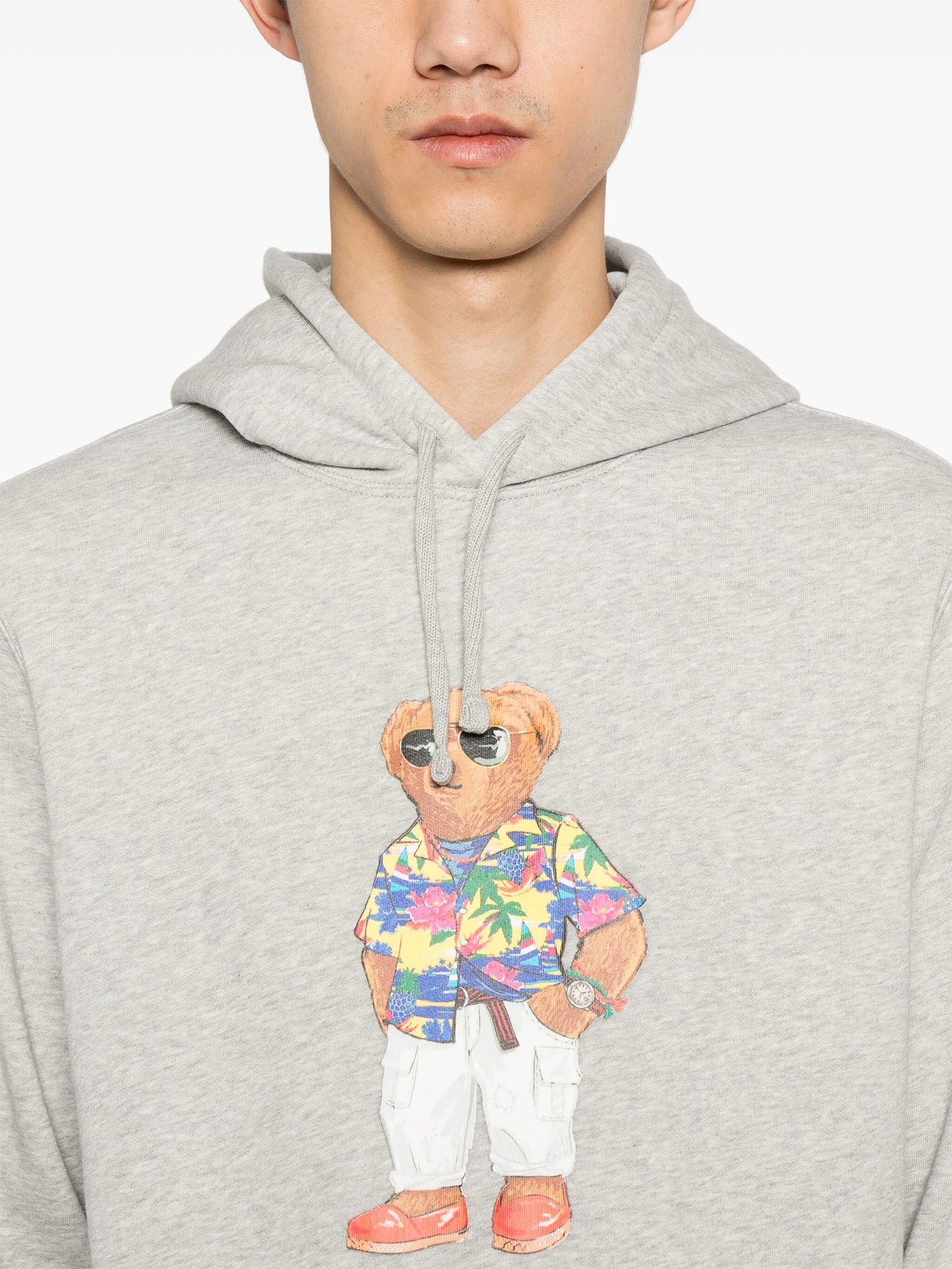 Polo Bear-print hoodie