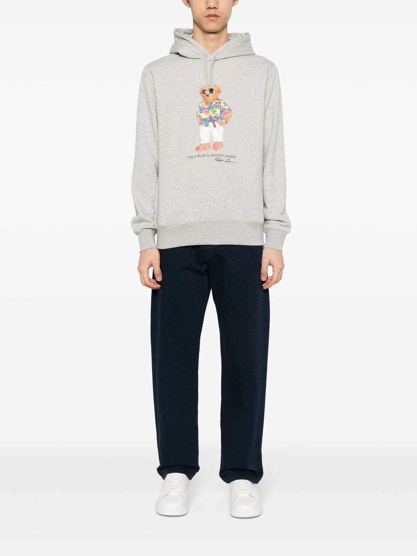 Polo Bear-print hoodie