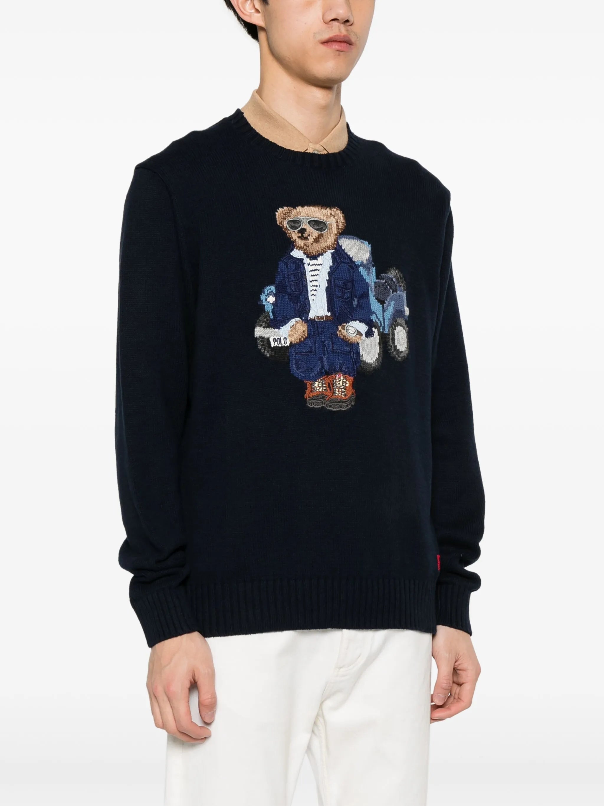 Polo-Bear cotton jumper