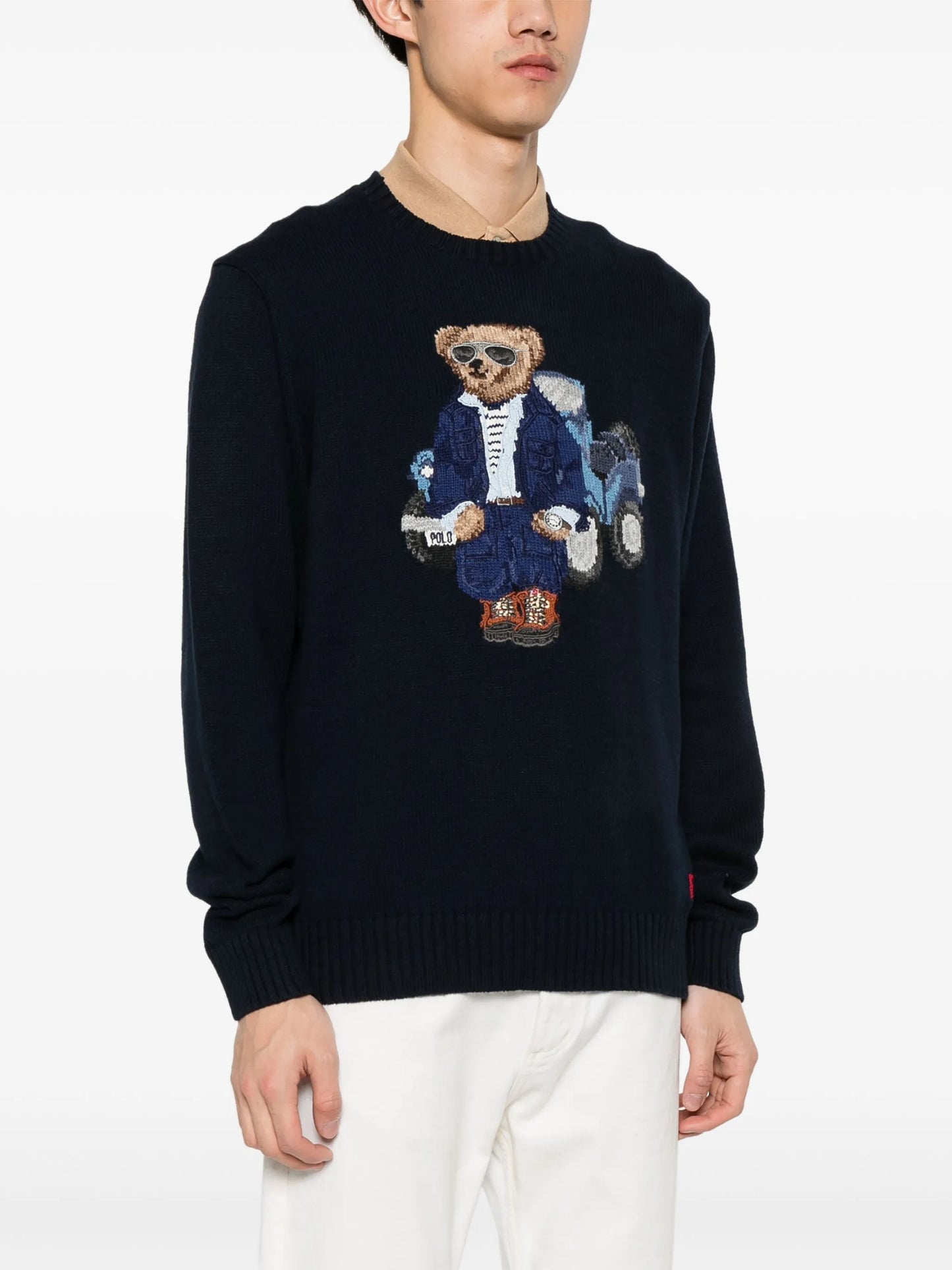 Polo-Bear cotton jumper