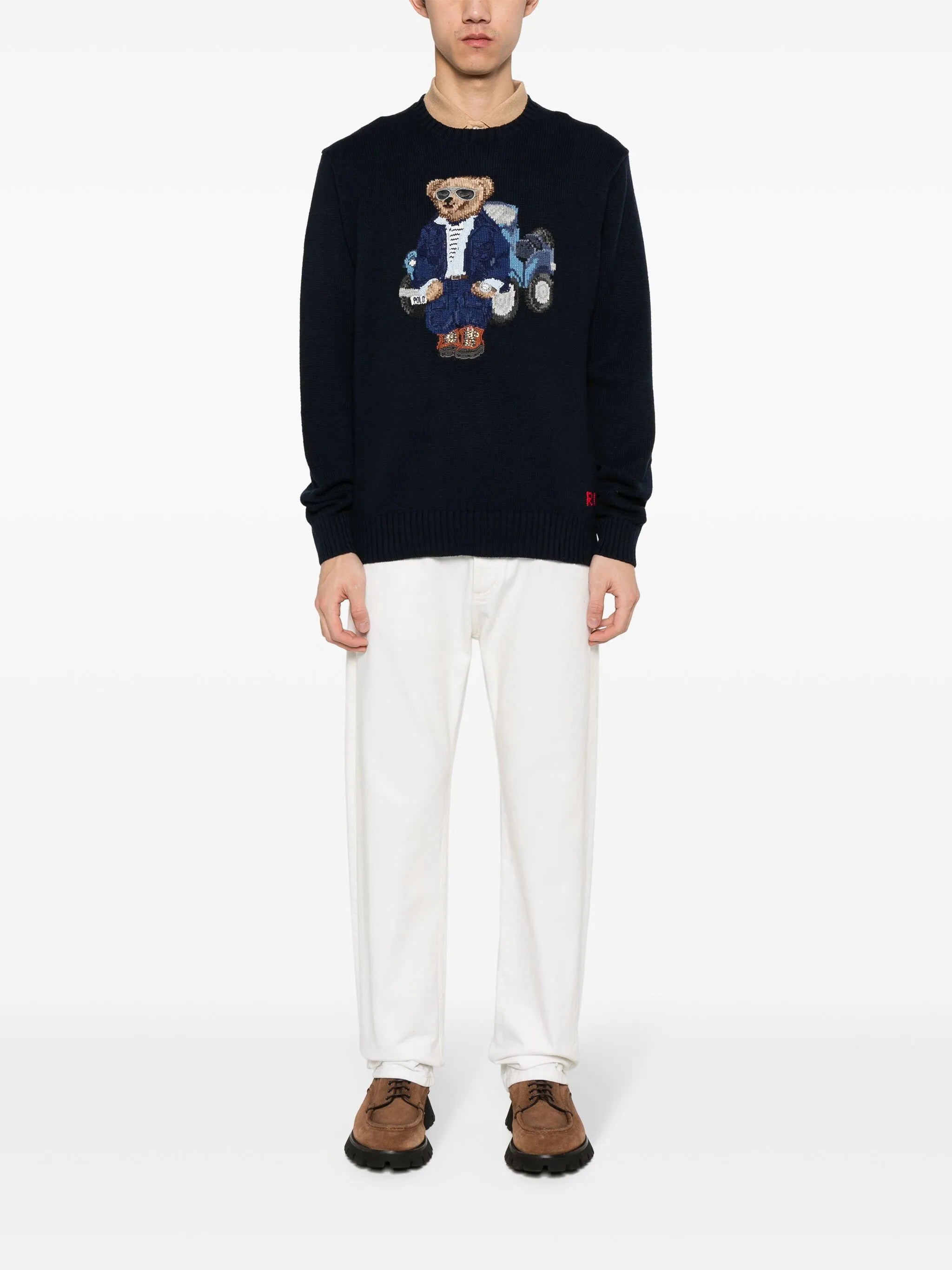 Polo-Bear cotton jumper
