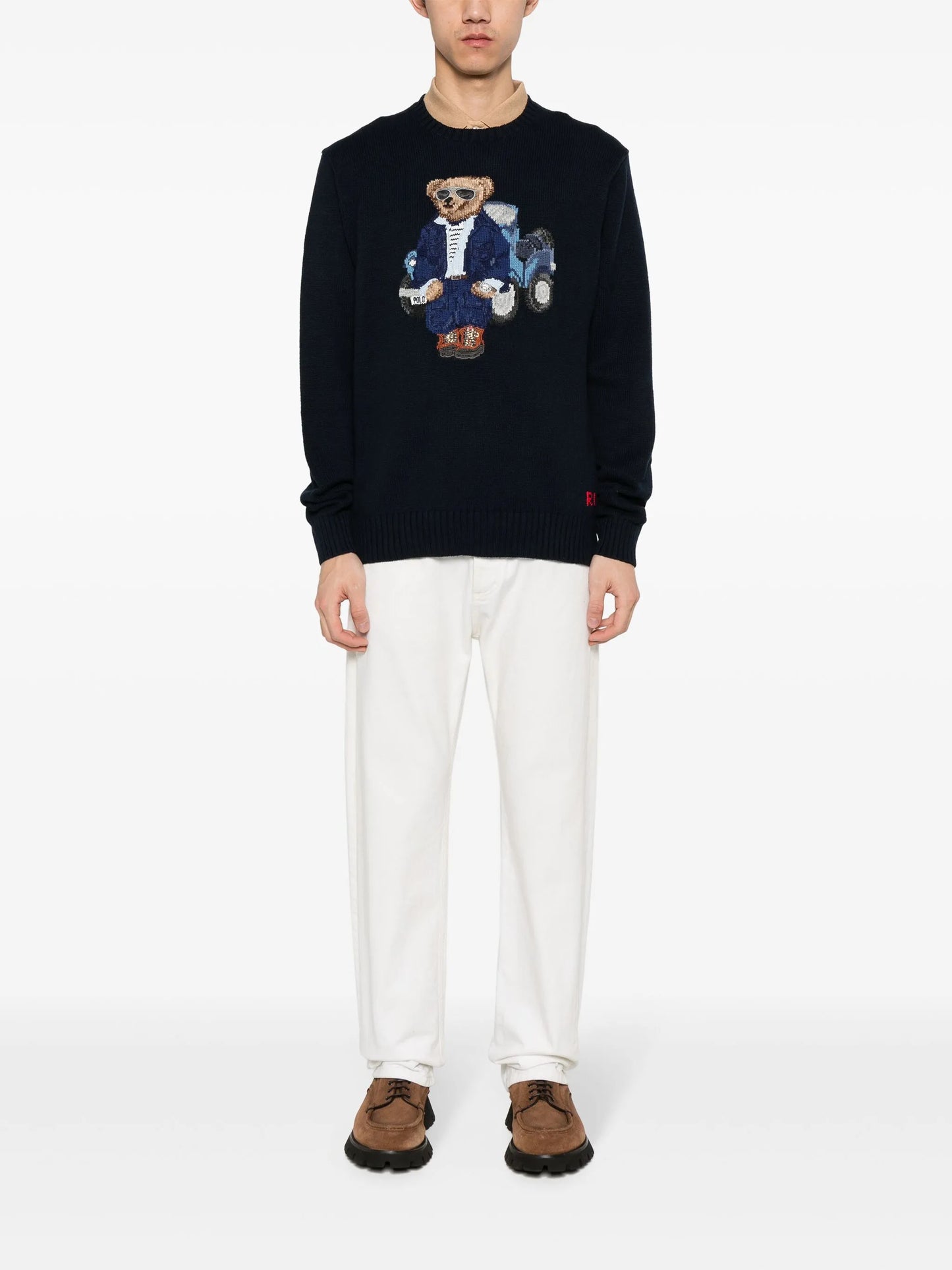 Polo-Bear cotton jumper