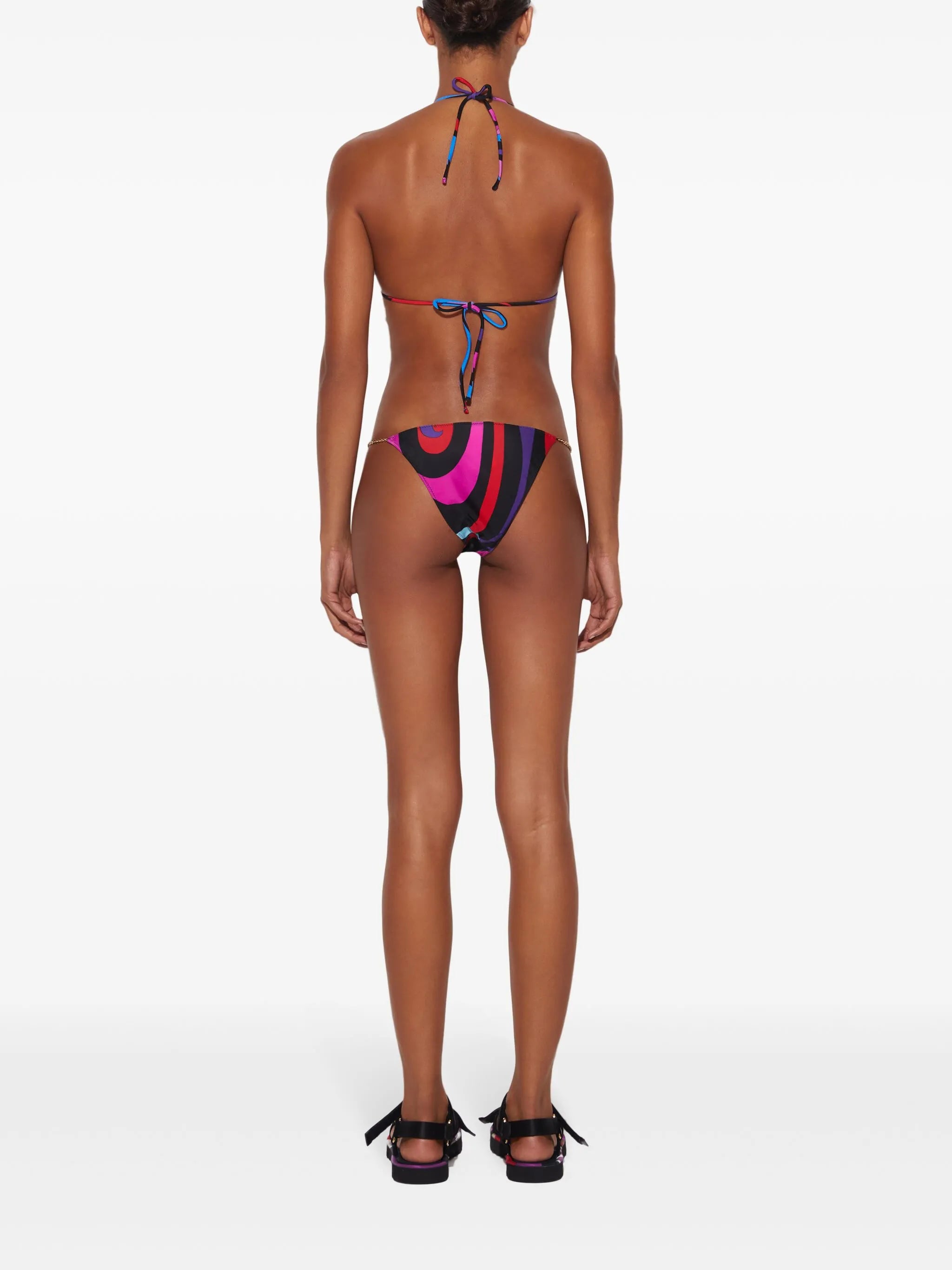 Marmo-print bikini bottoms