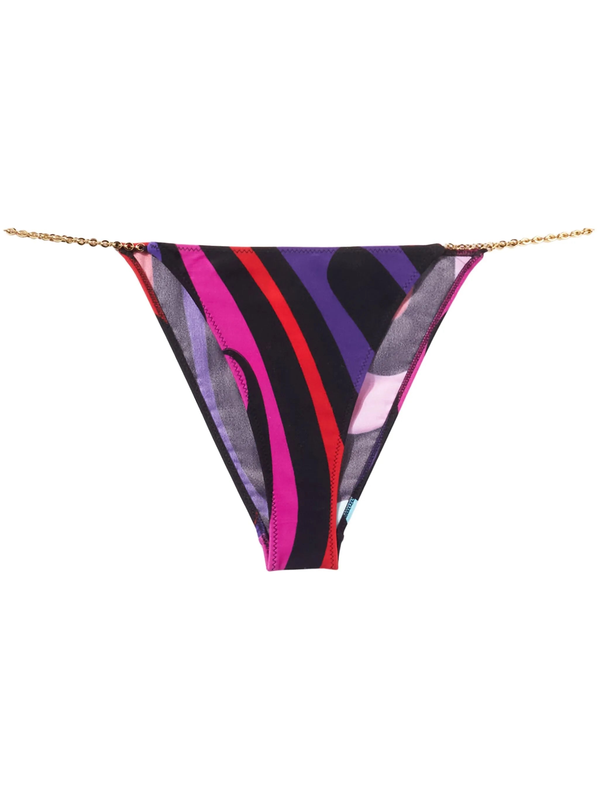Marmo-print bikini bottoms