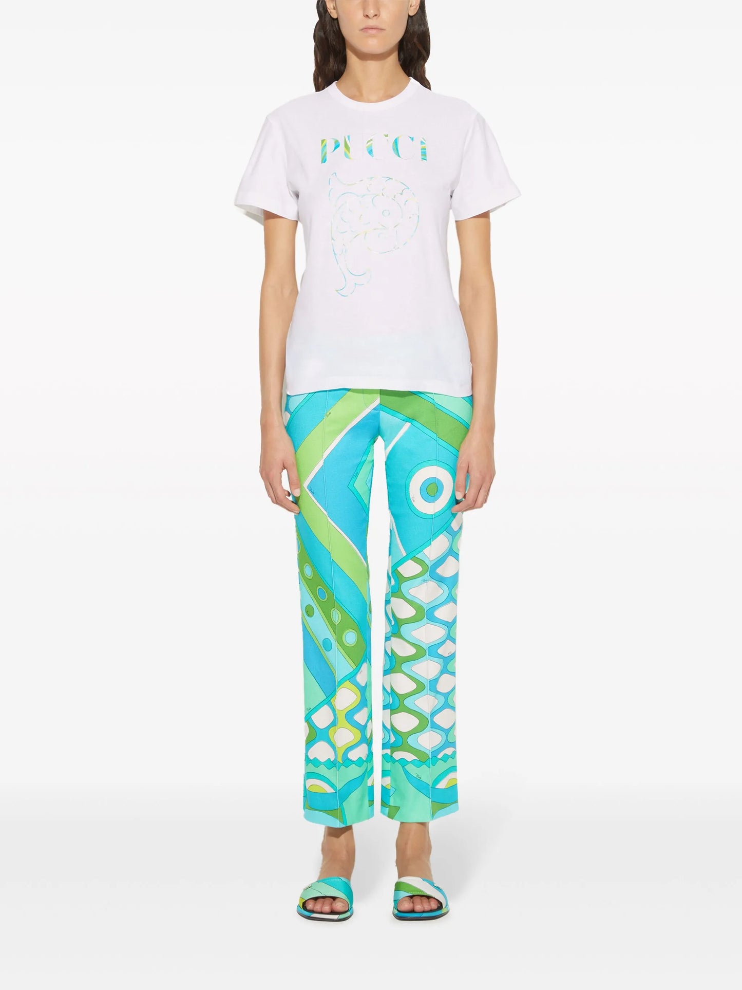 logo-print cotton T-shirt
