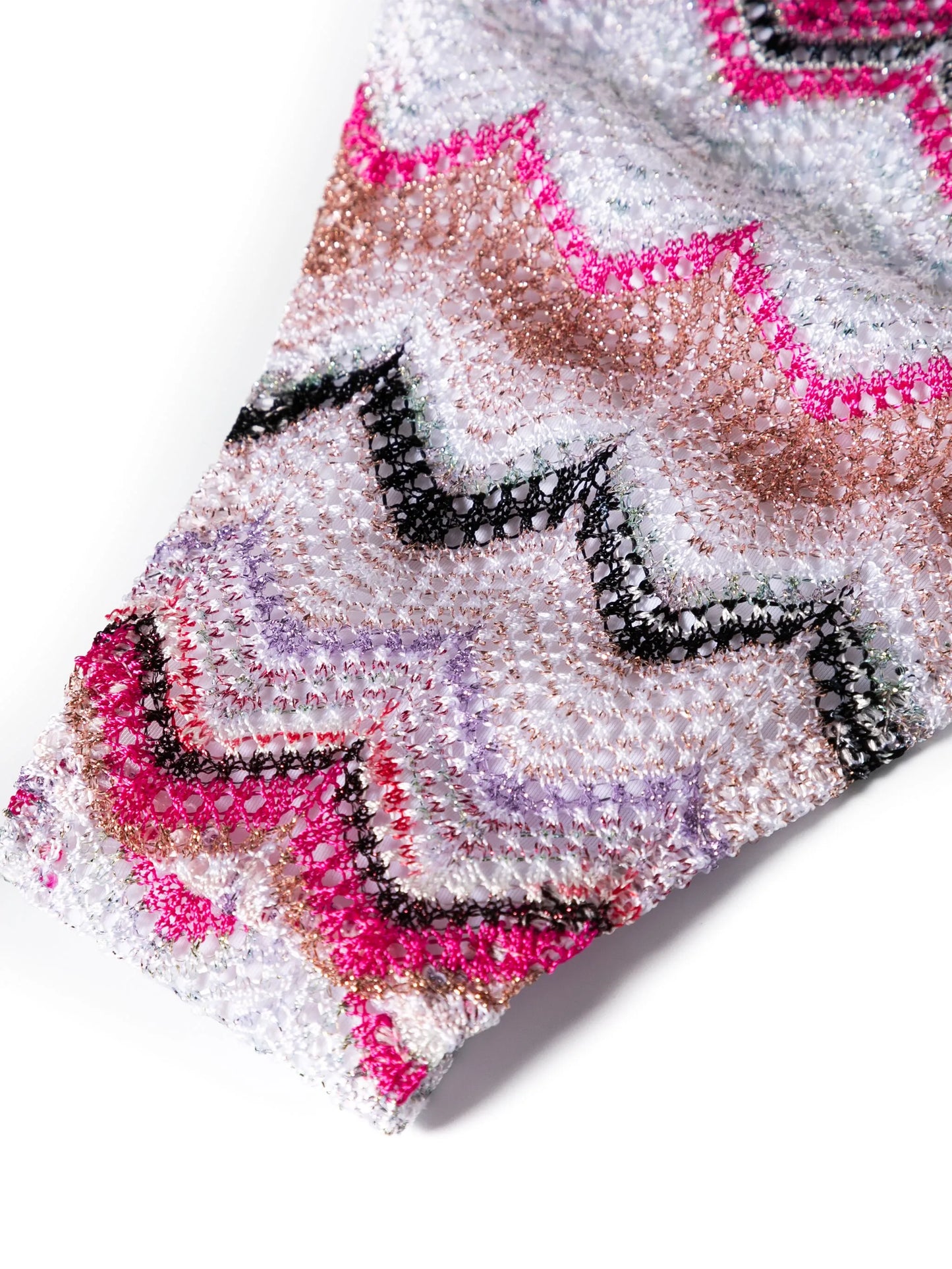 zigzag crochet-knit bikini