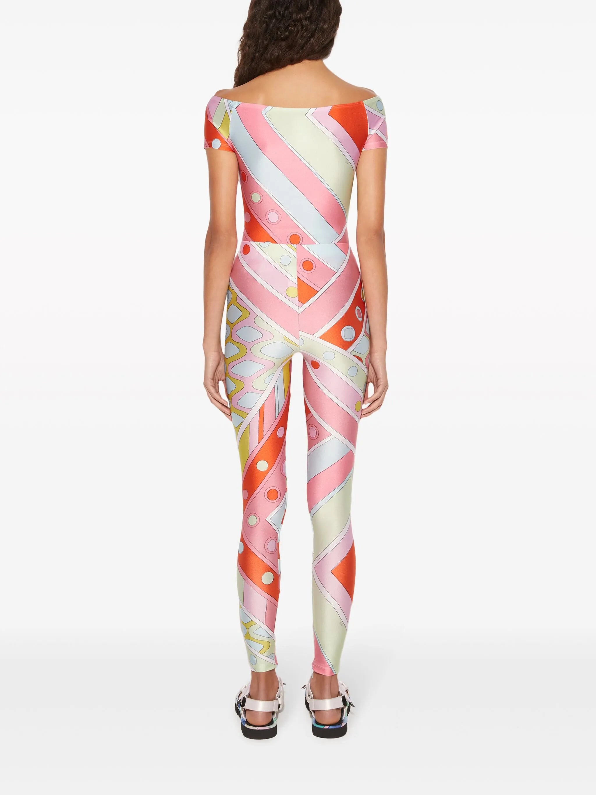 abstract-print leggings
