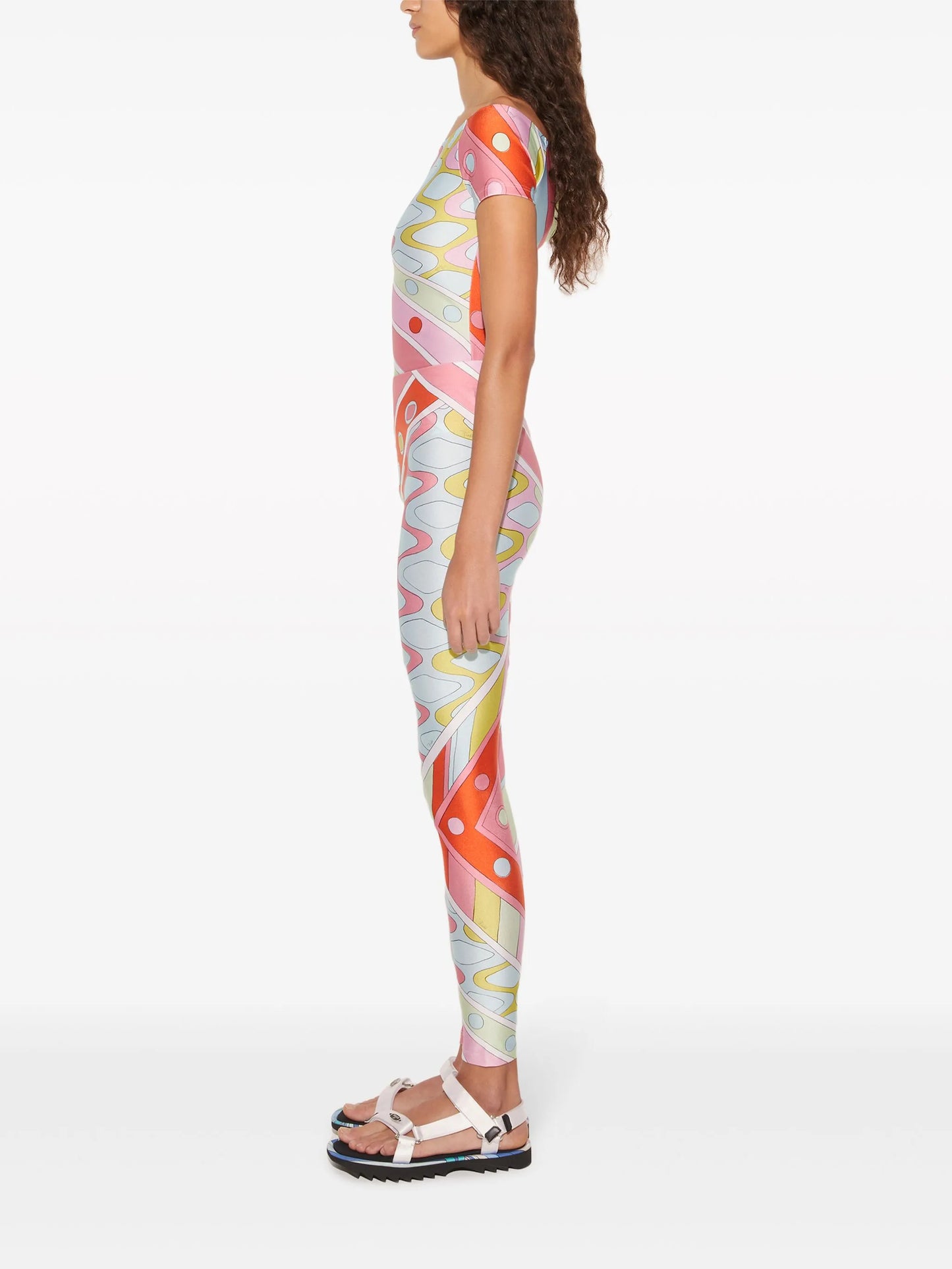 abstract-print leggings