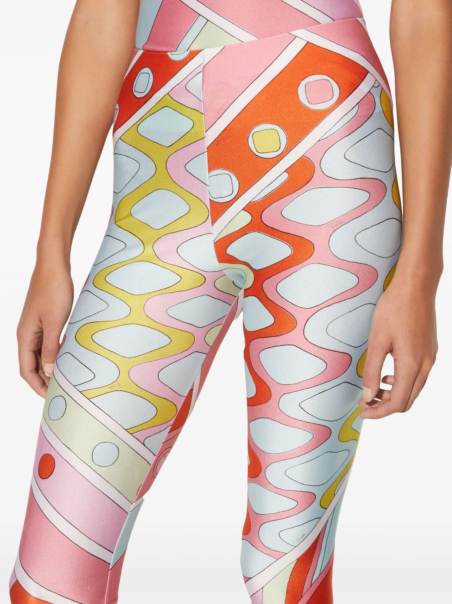 abstract-print leggings