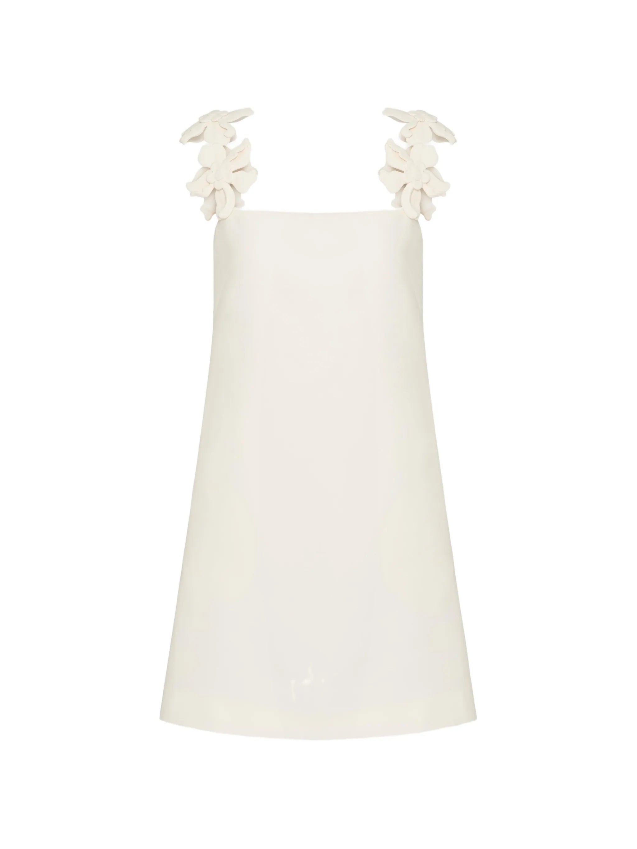 Crepe Couture embroidered mini dress