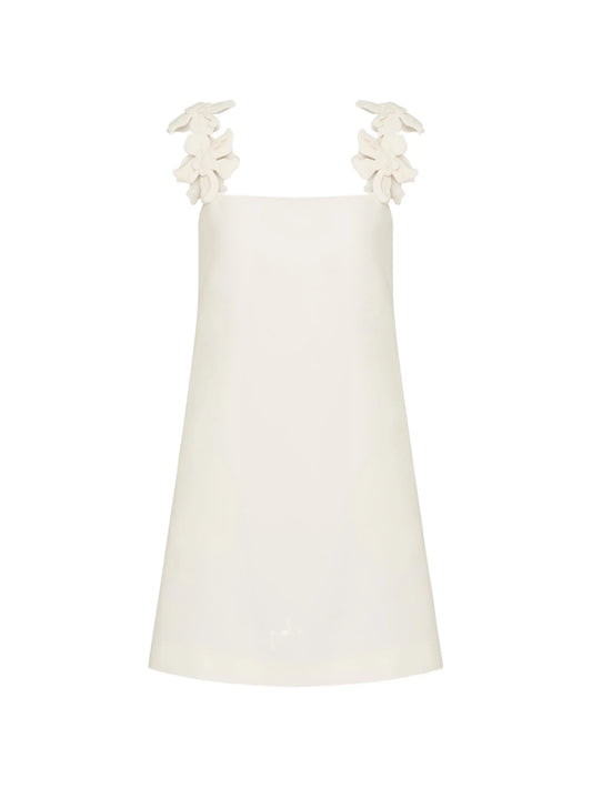 Crepe Couture embroidered mini dress