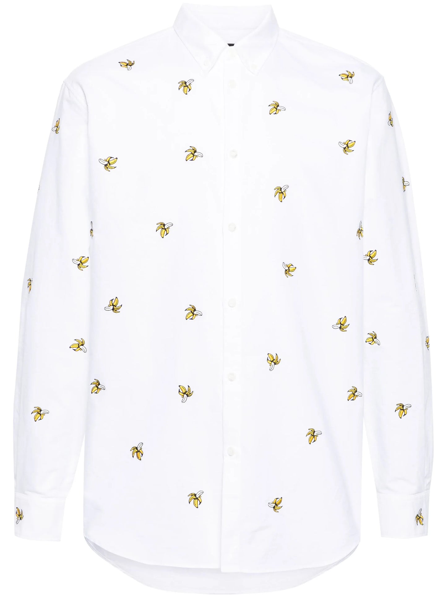 fruit-embroidered cotton shirt