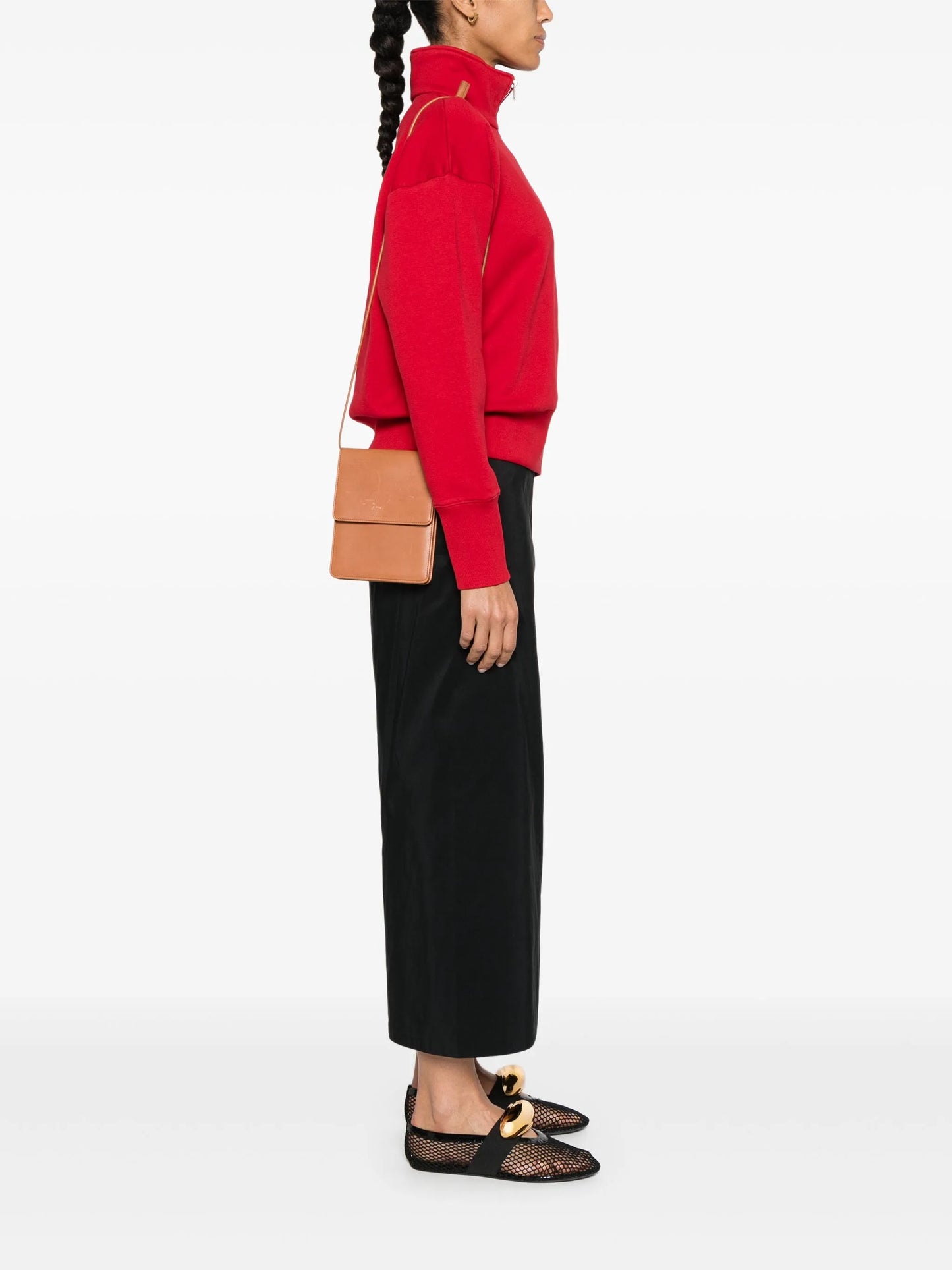 debossed-logo crossbody bag
