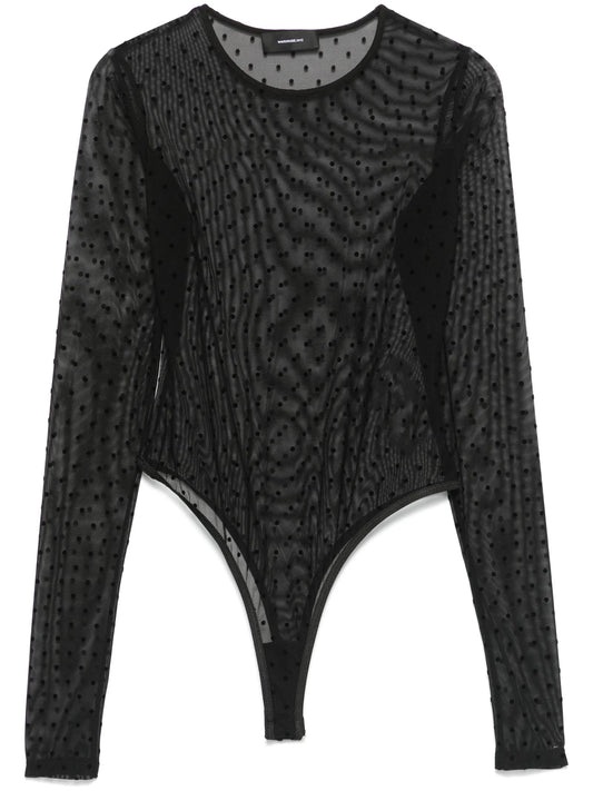 polka-dot bodysuit