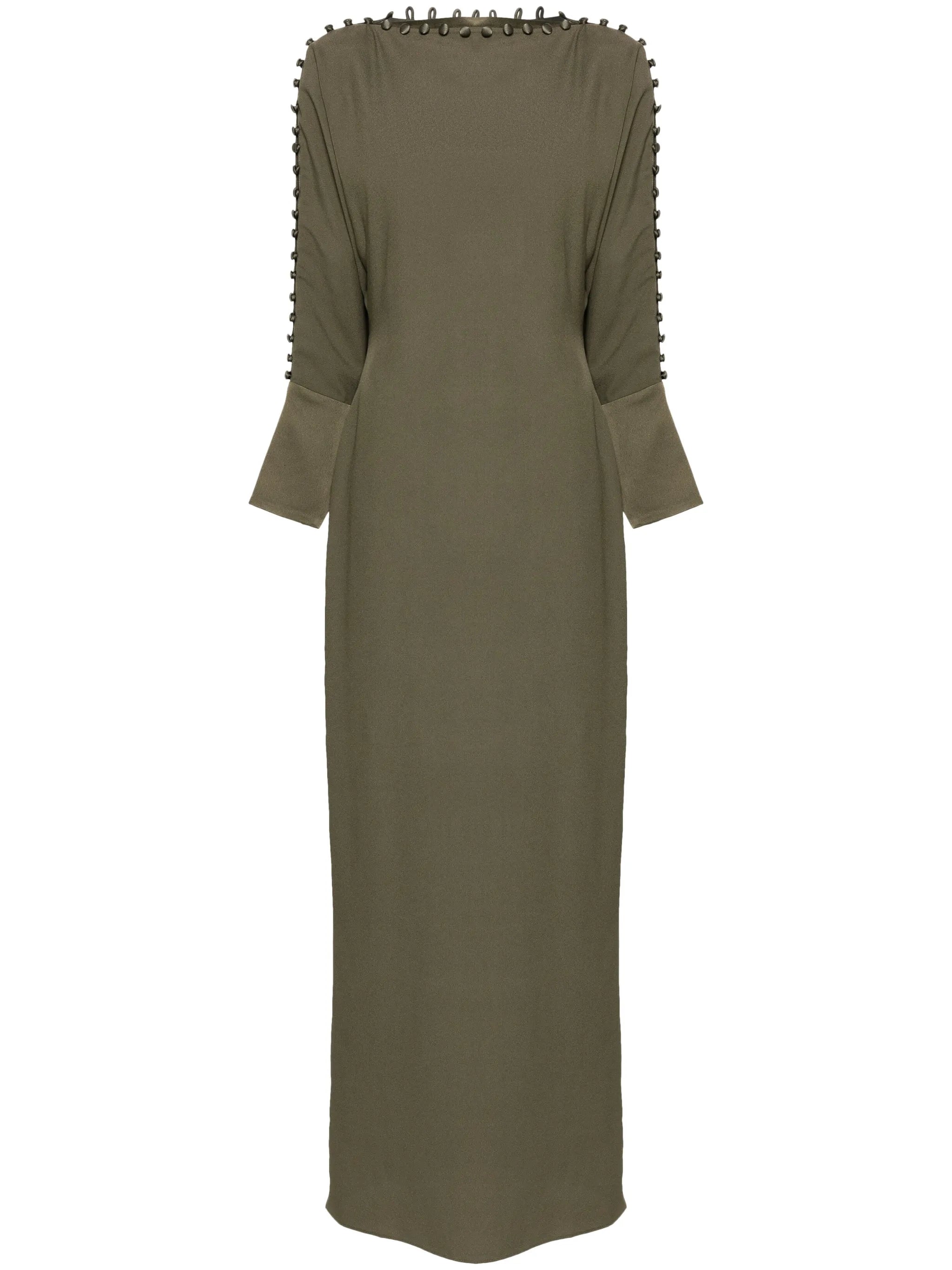 Mila decorative button-detail dress