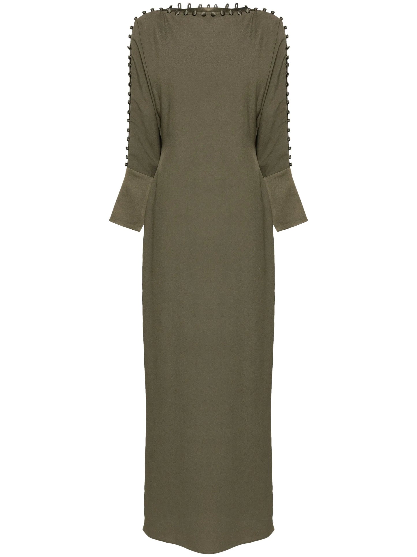 Mila decorative button-detail dress