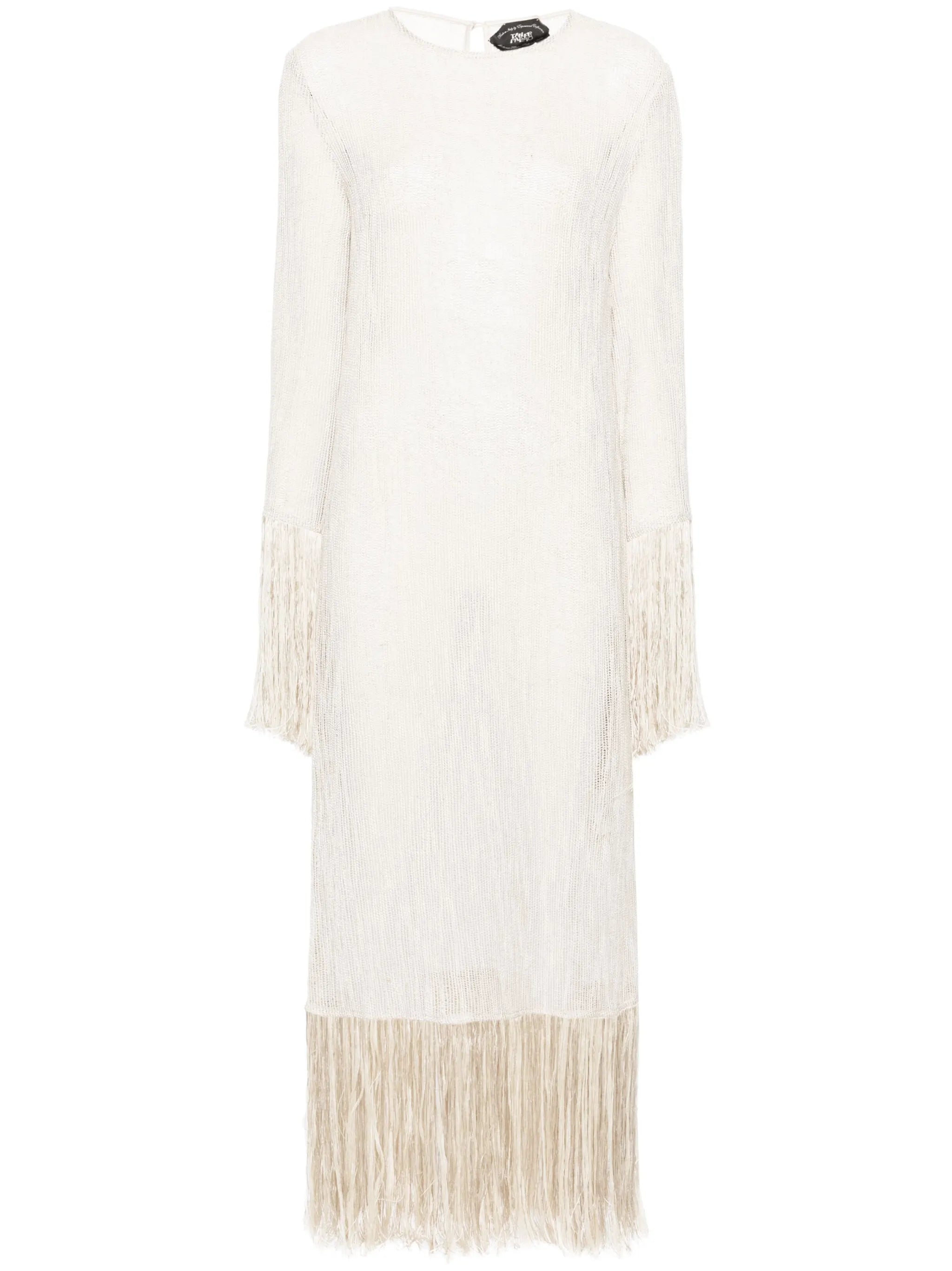 Nile fringed midi dress