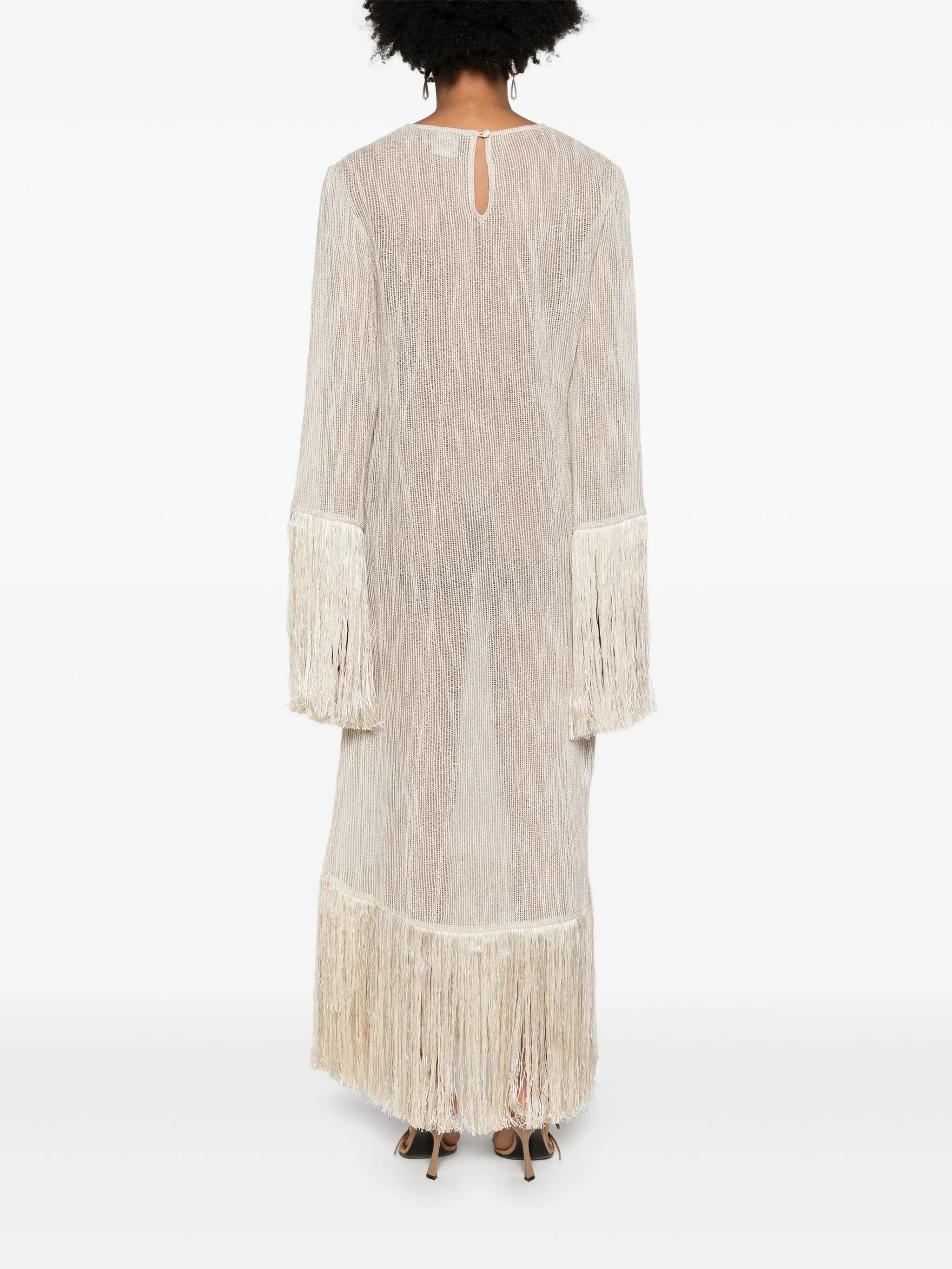 Nile fringed midi dress