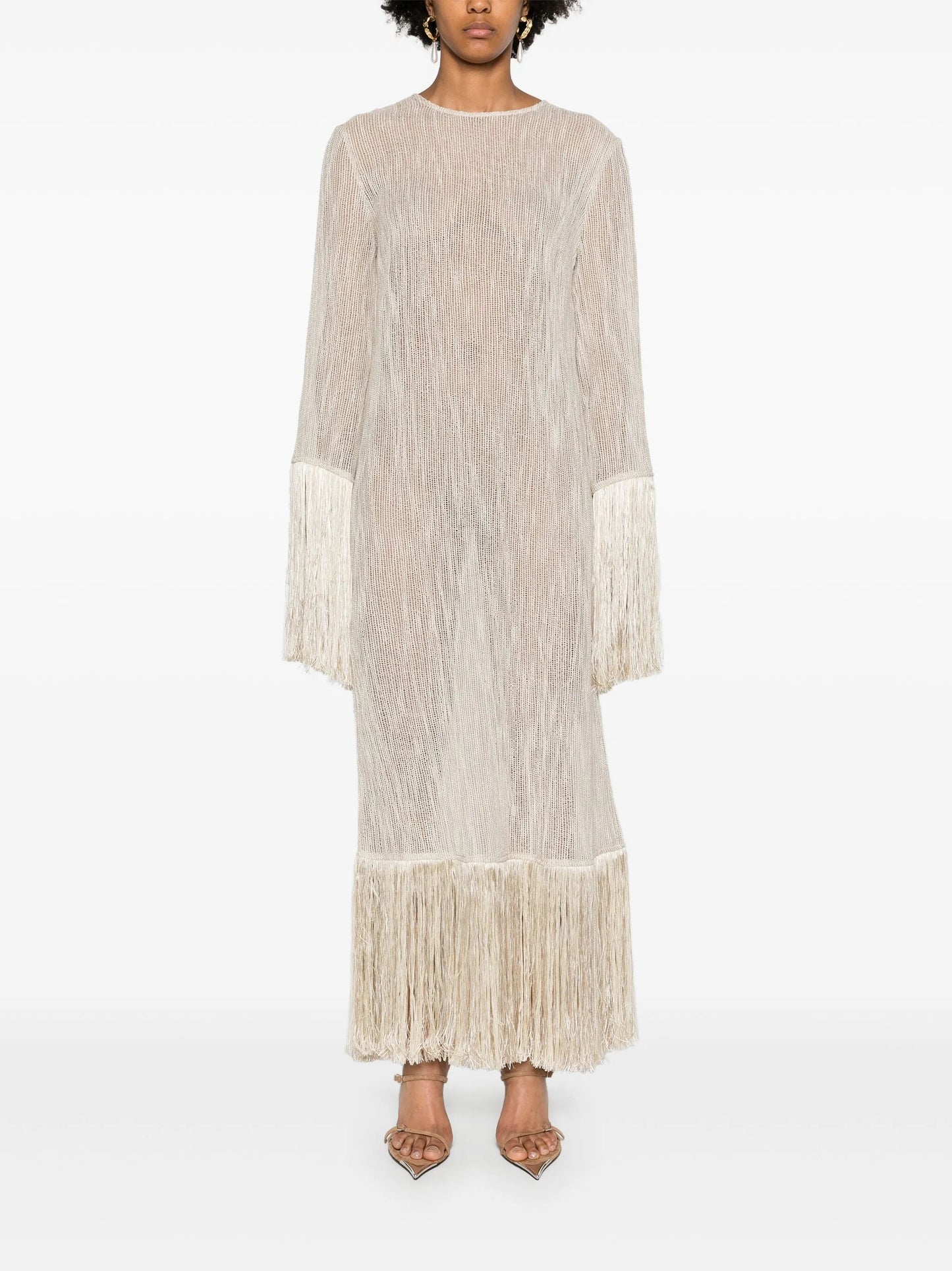 Nile fringed midi dress