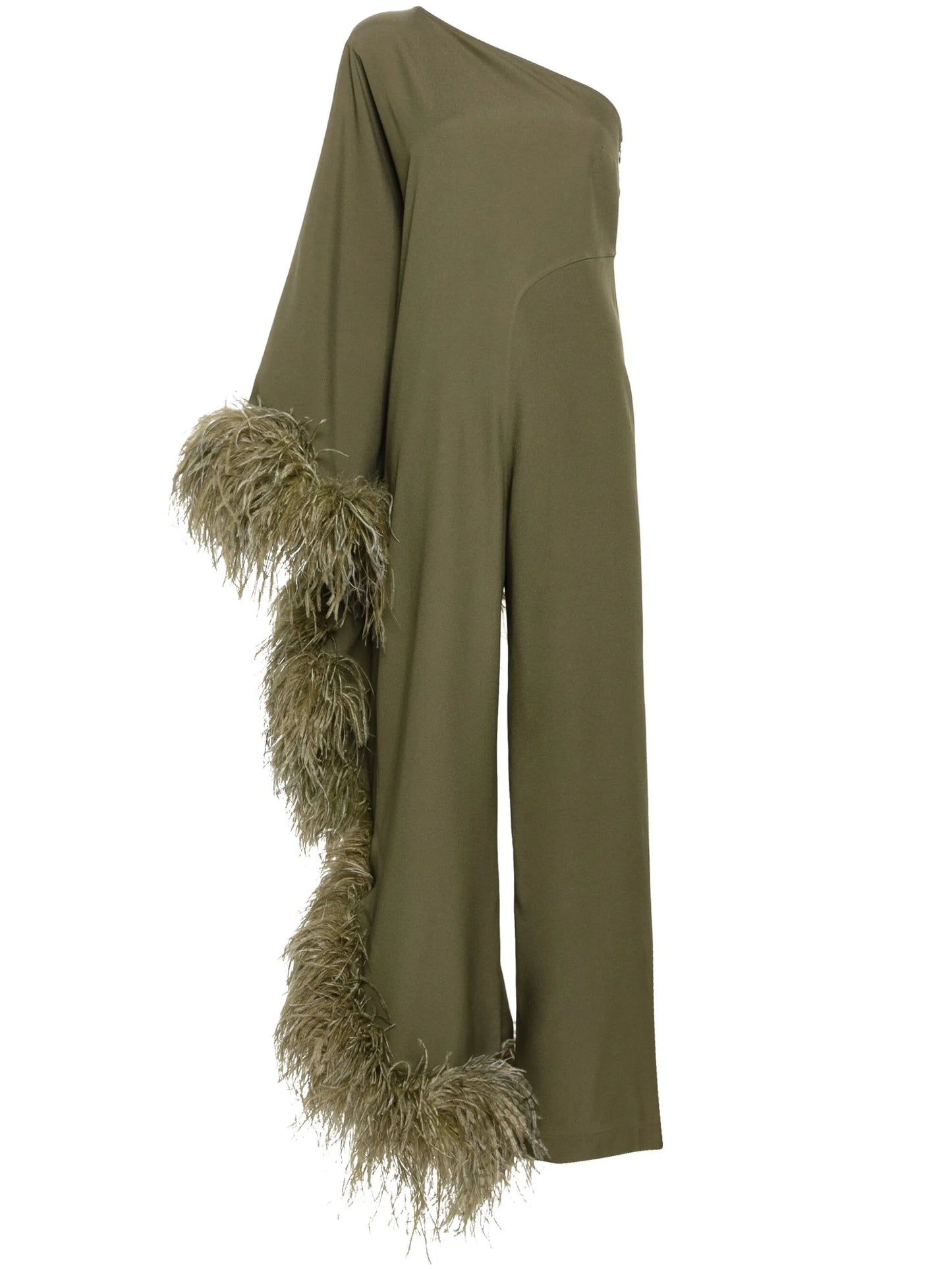Ebro feather-trim jumpsuit