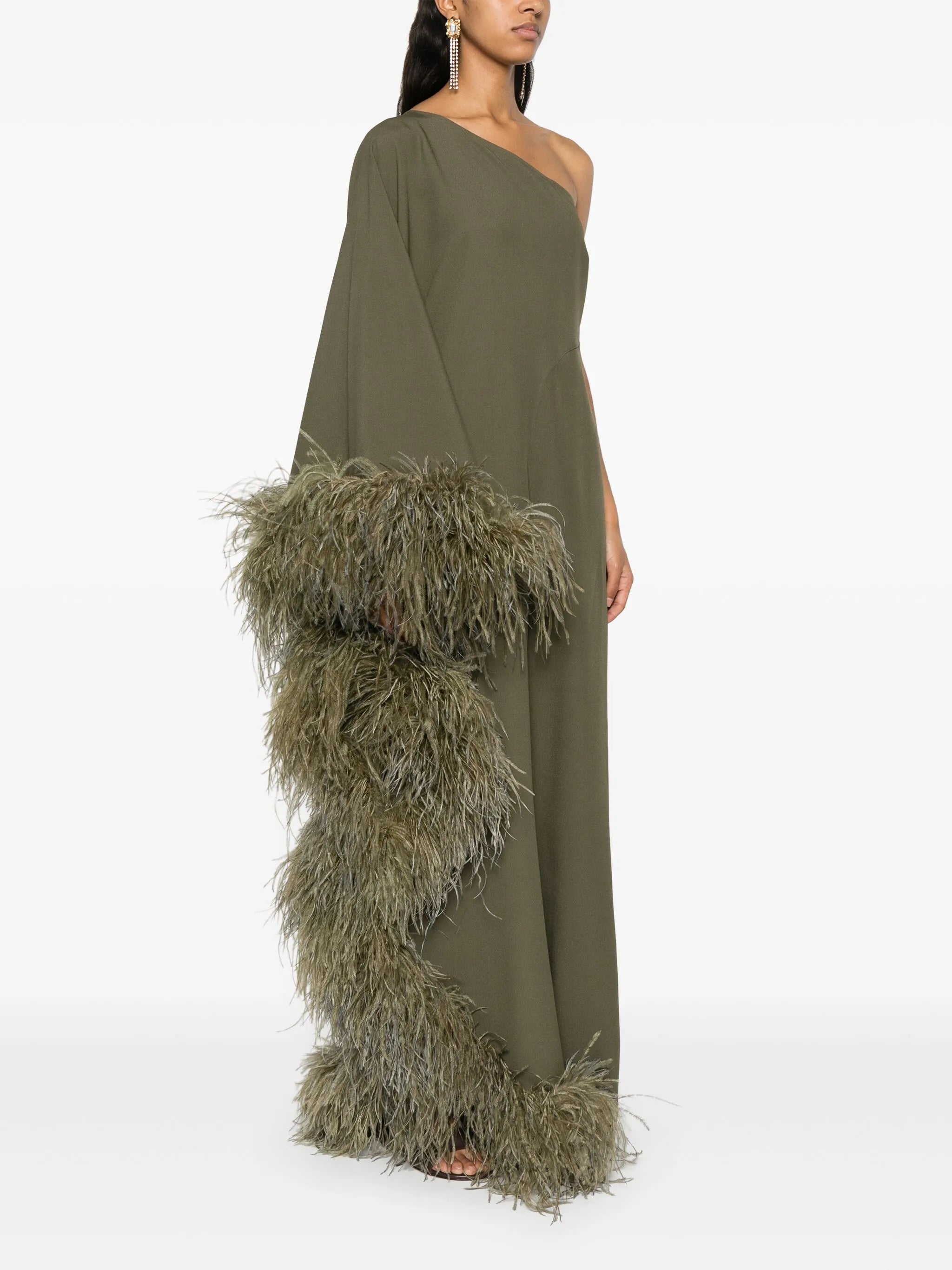 Ebro feather-trim jumpsuit