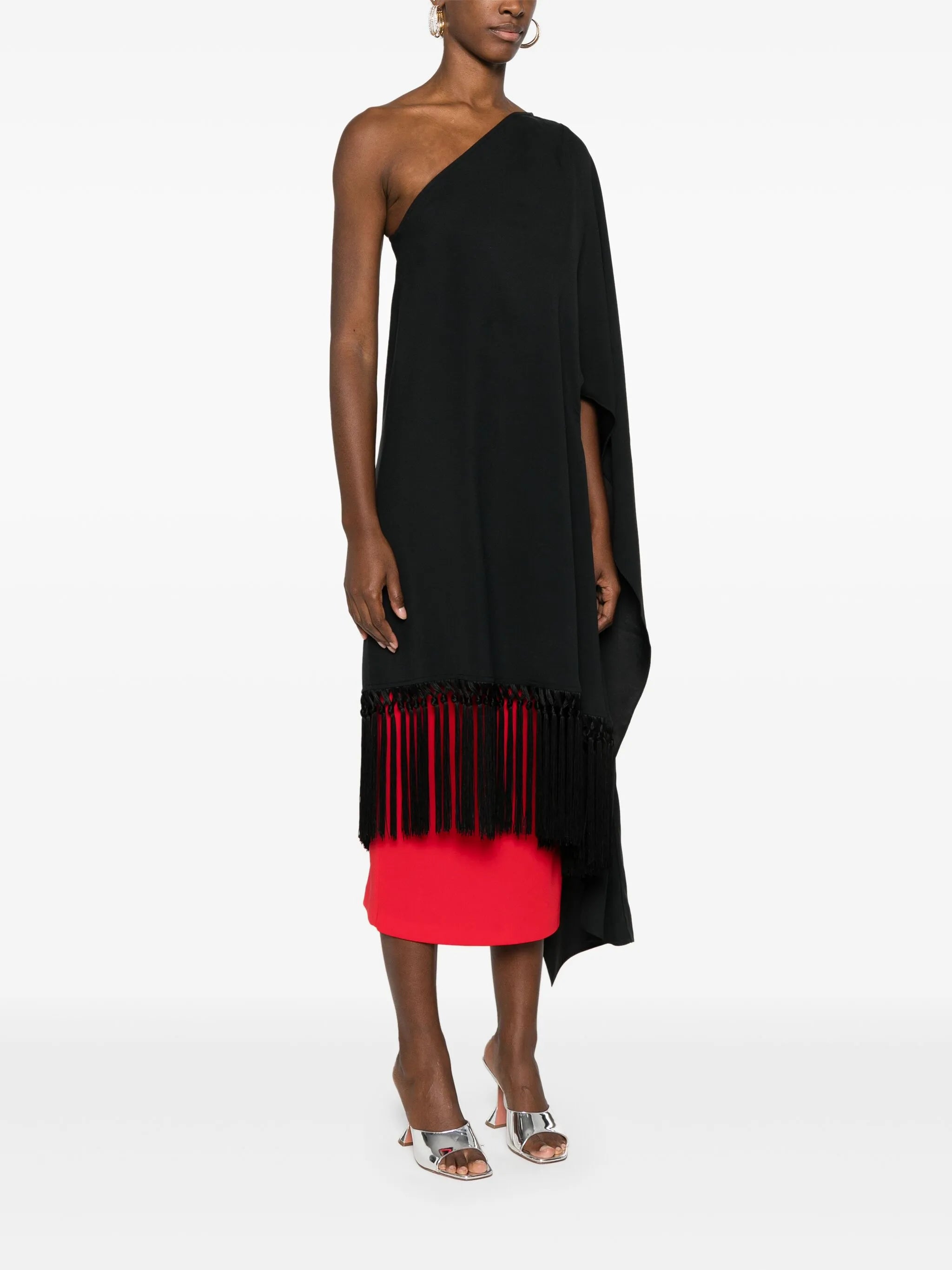 Panaro asymmetric-design blouse