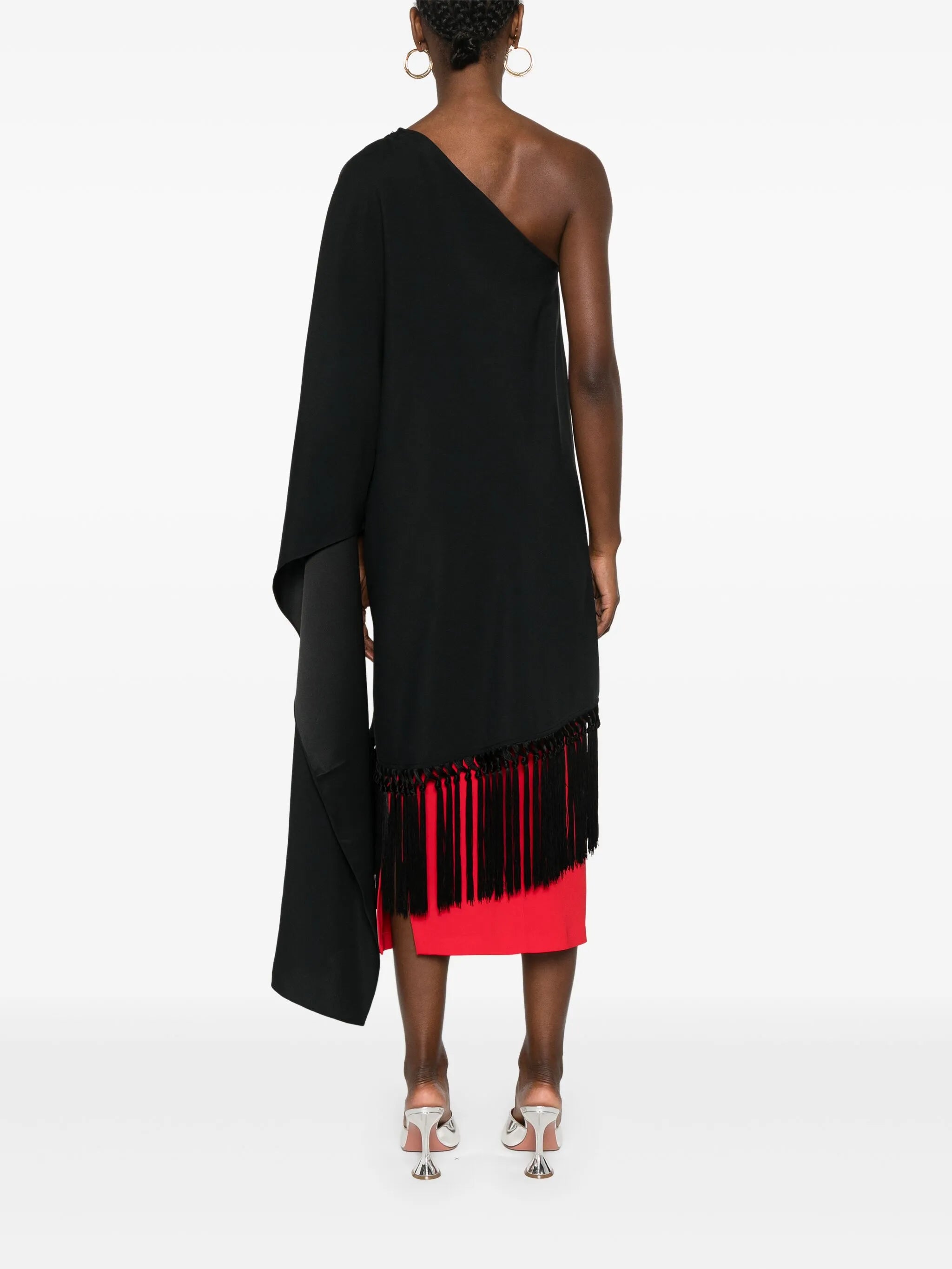 Panaro asymmetric-design blouse