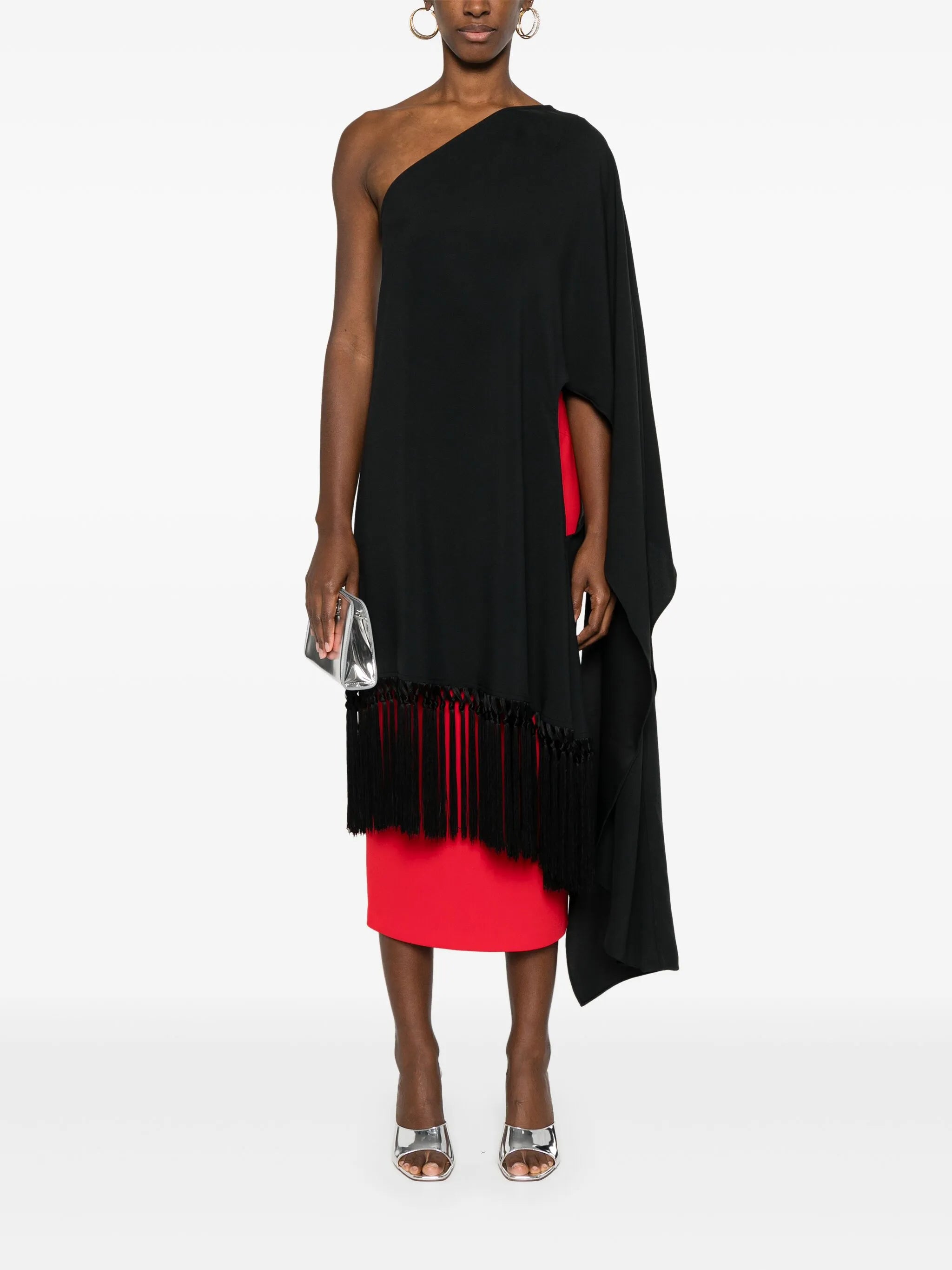 Panaro asymmetric-design blouse