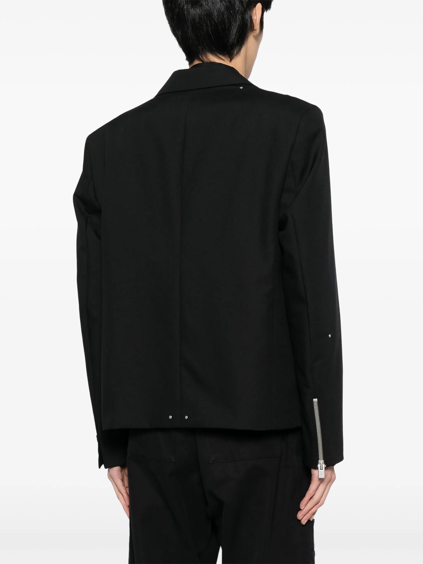 wool-kid mohair blend tailored jacket