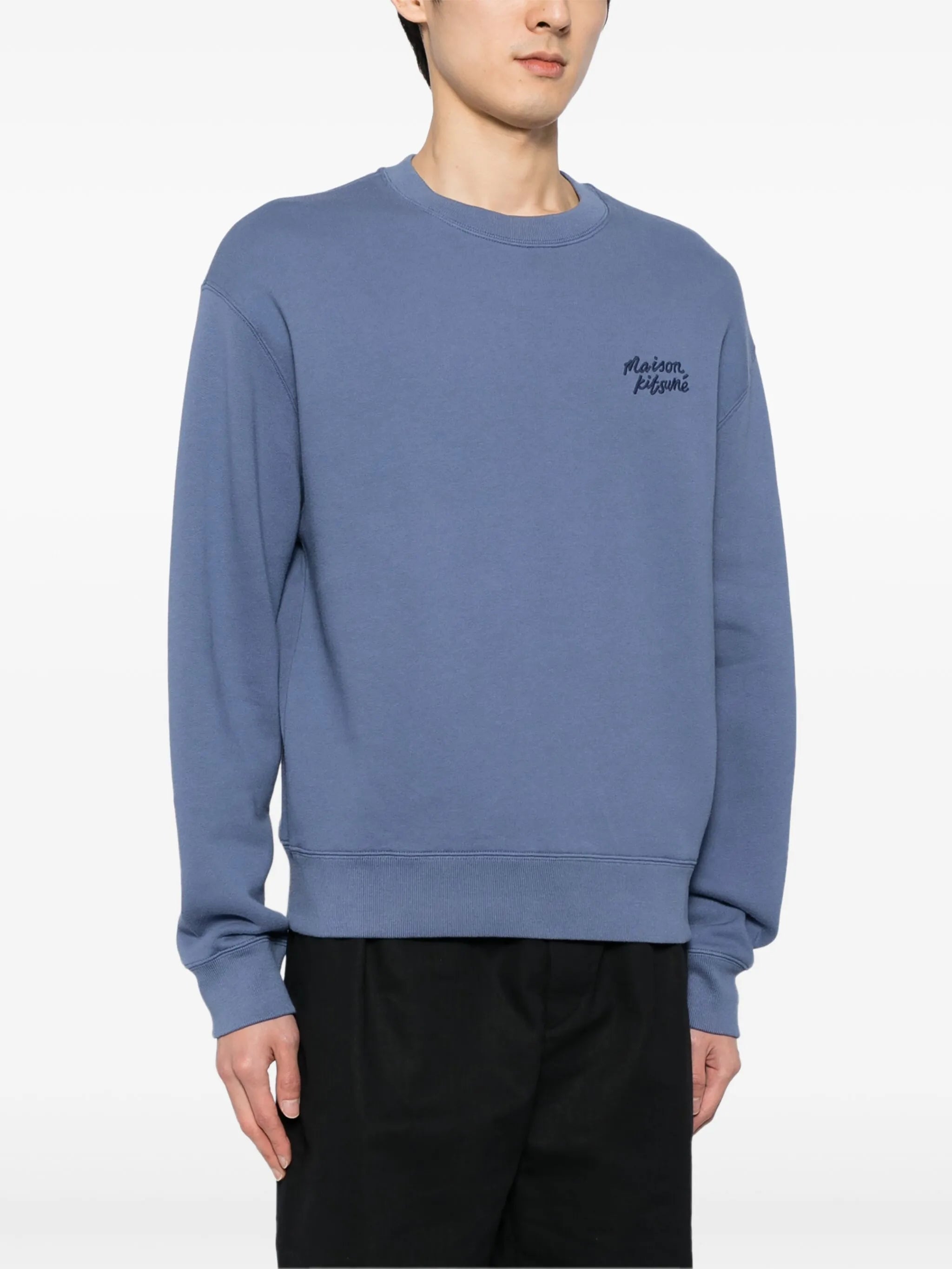 logo-embroidered sweatshirt