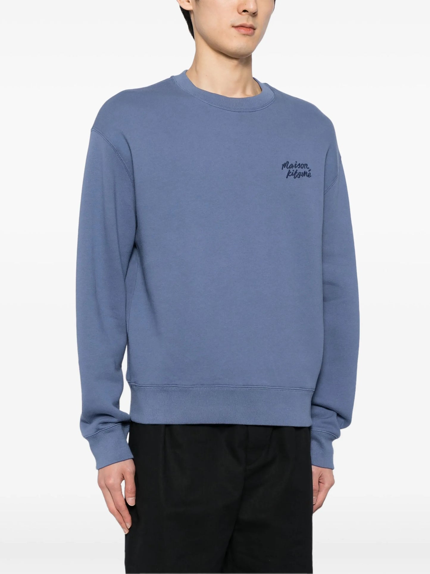 logo-embroidered sweatshirt