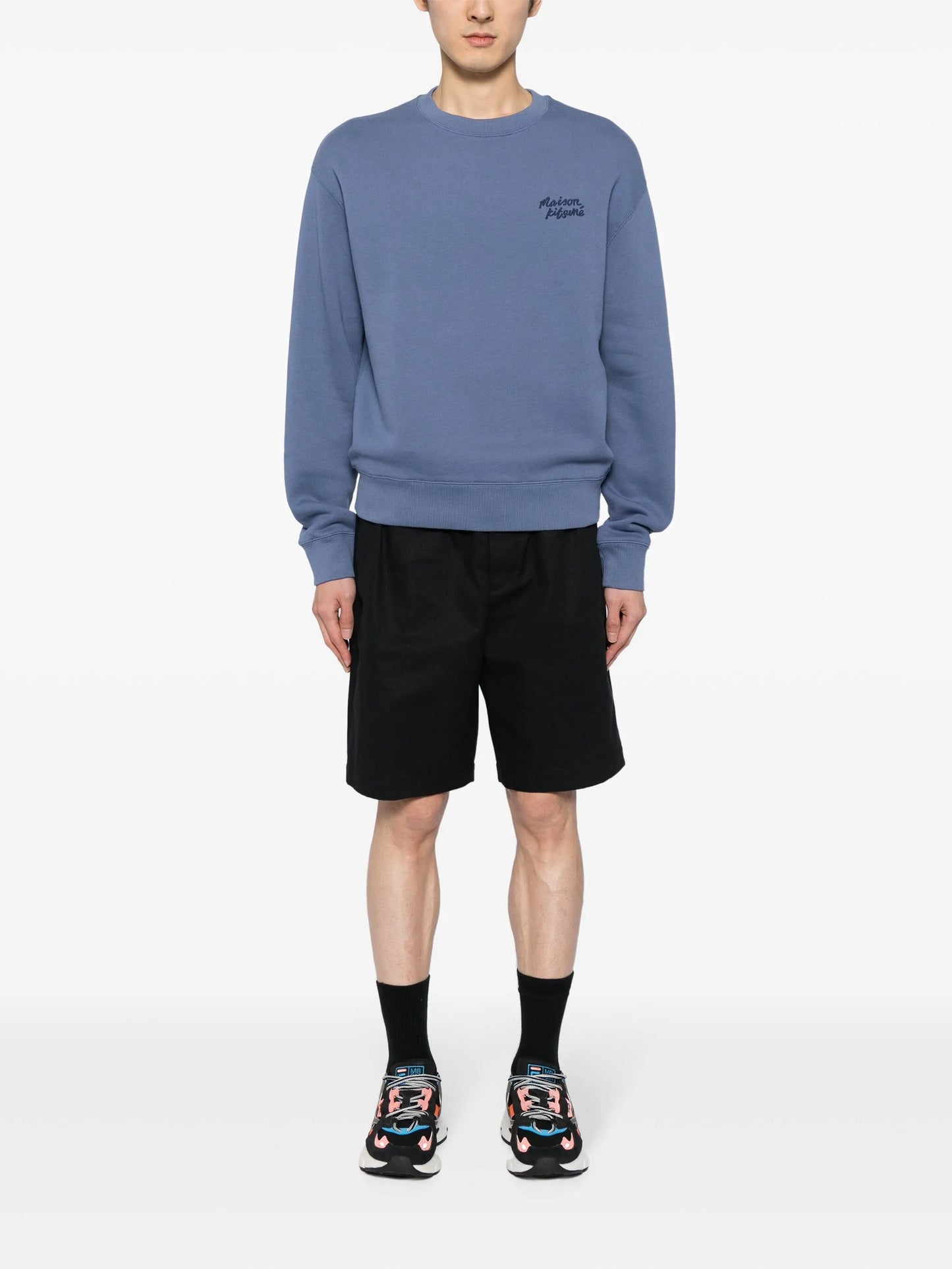 logo-embroidered sweatshirt