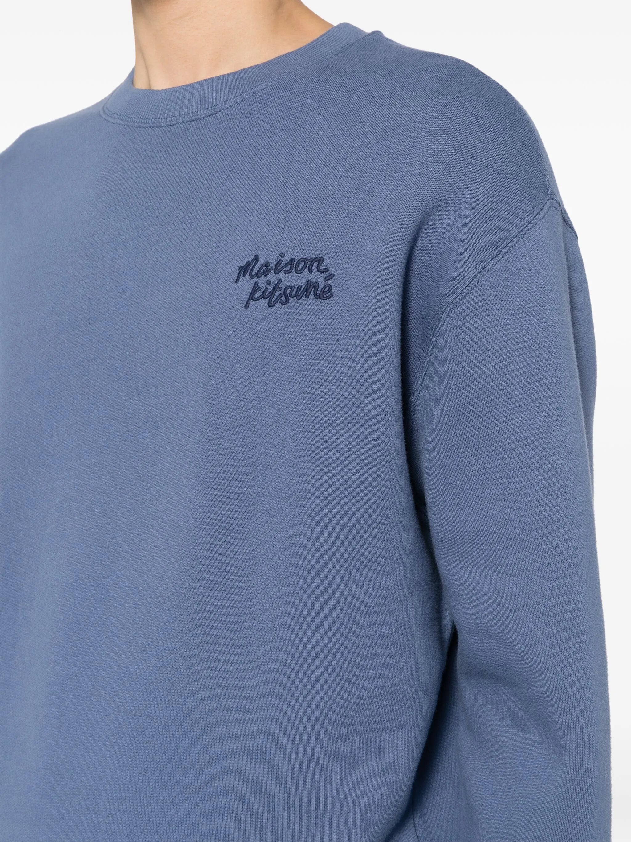 logo-embroidered sweatshirt